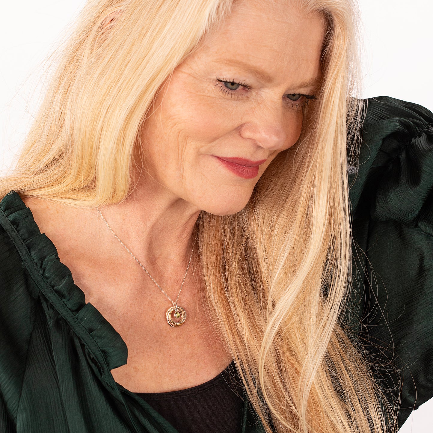 60th Birthday Birthstone Necklace - The Original 6 Links for 6 Decades Necklace - Petite Silver & Gold