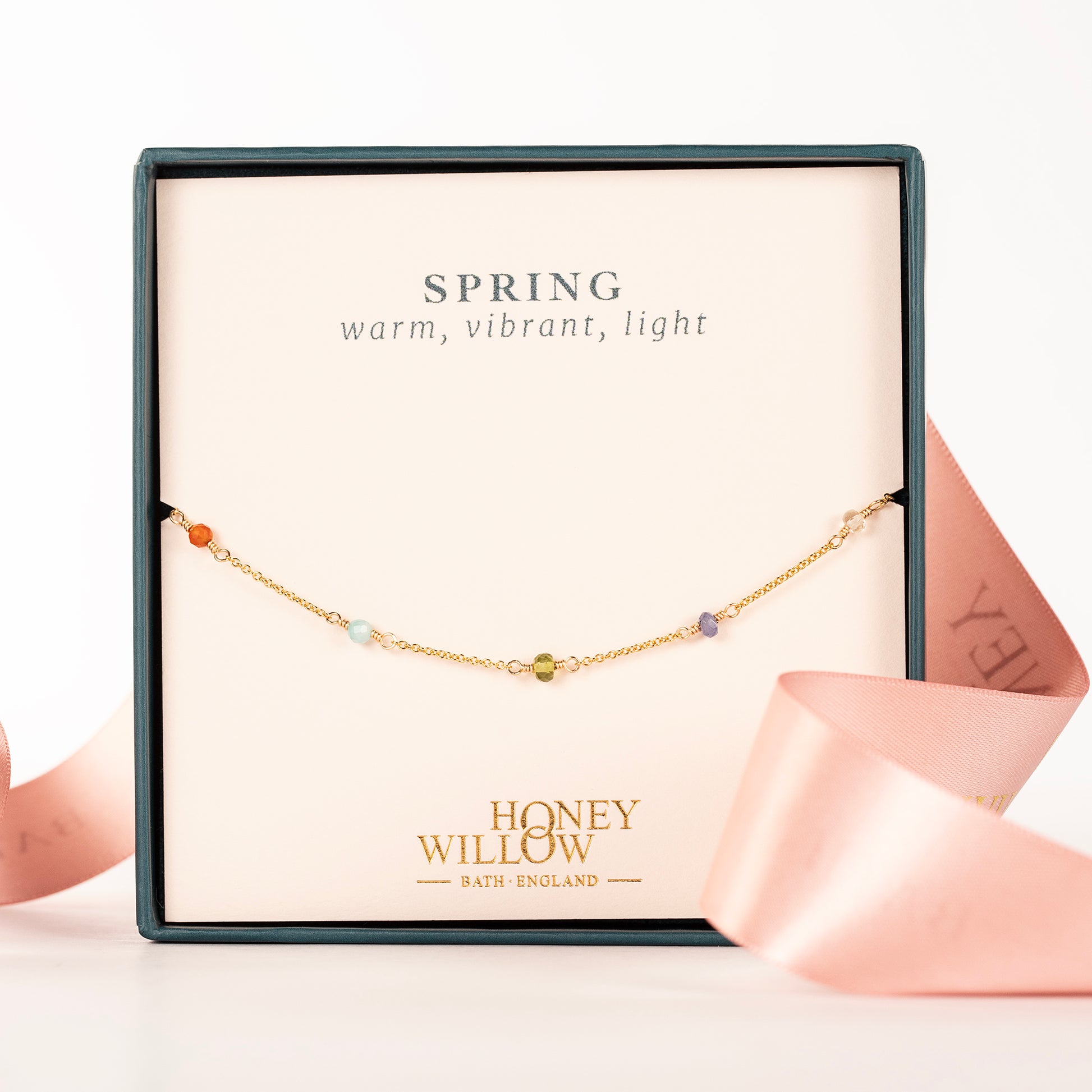 Spring Colour Palette Inspired Bracelet - Gemstones & Gold