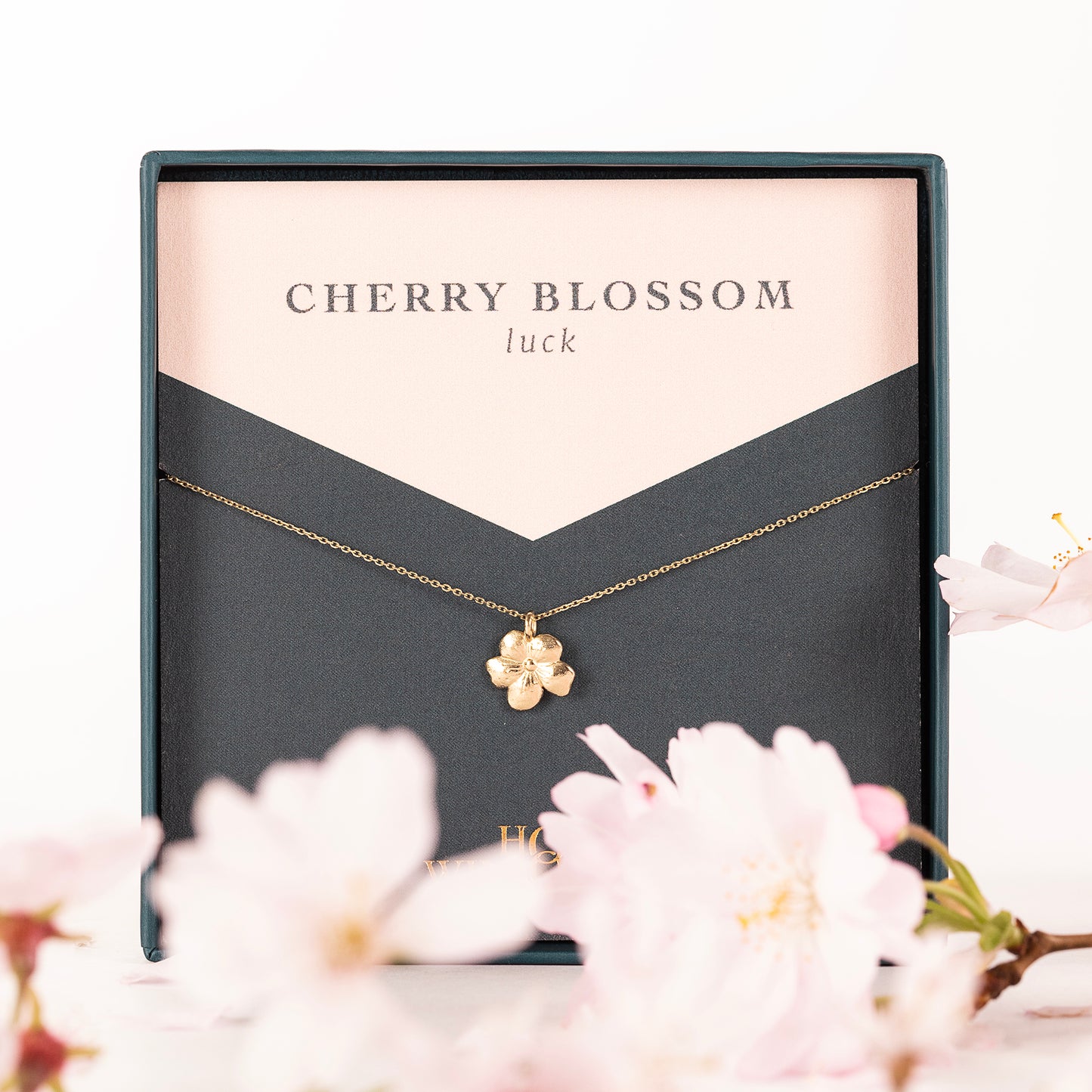 Cherry Blossom Necklace - Luck - 9kt Gold