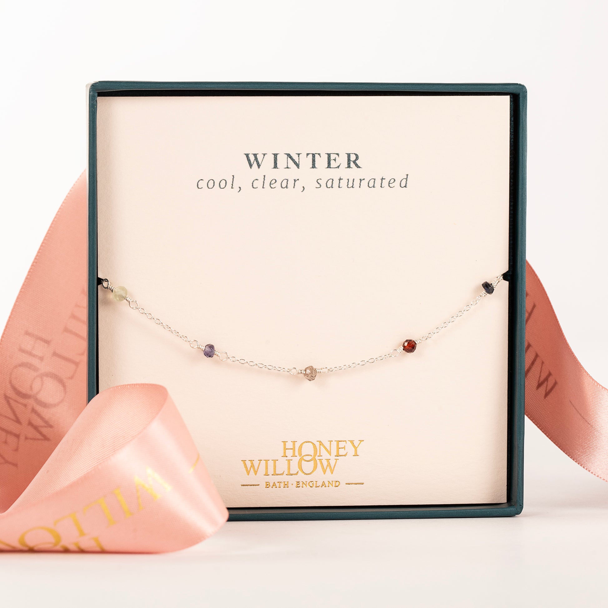 Winter Colour Palette Inspired Bracelet - Gemstones & Silver