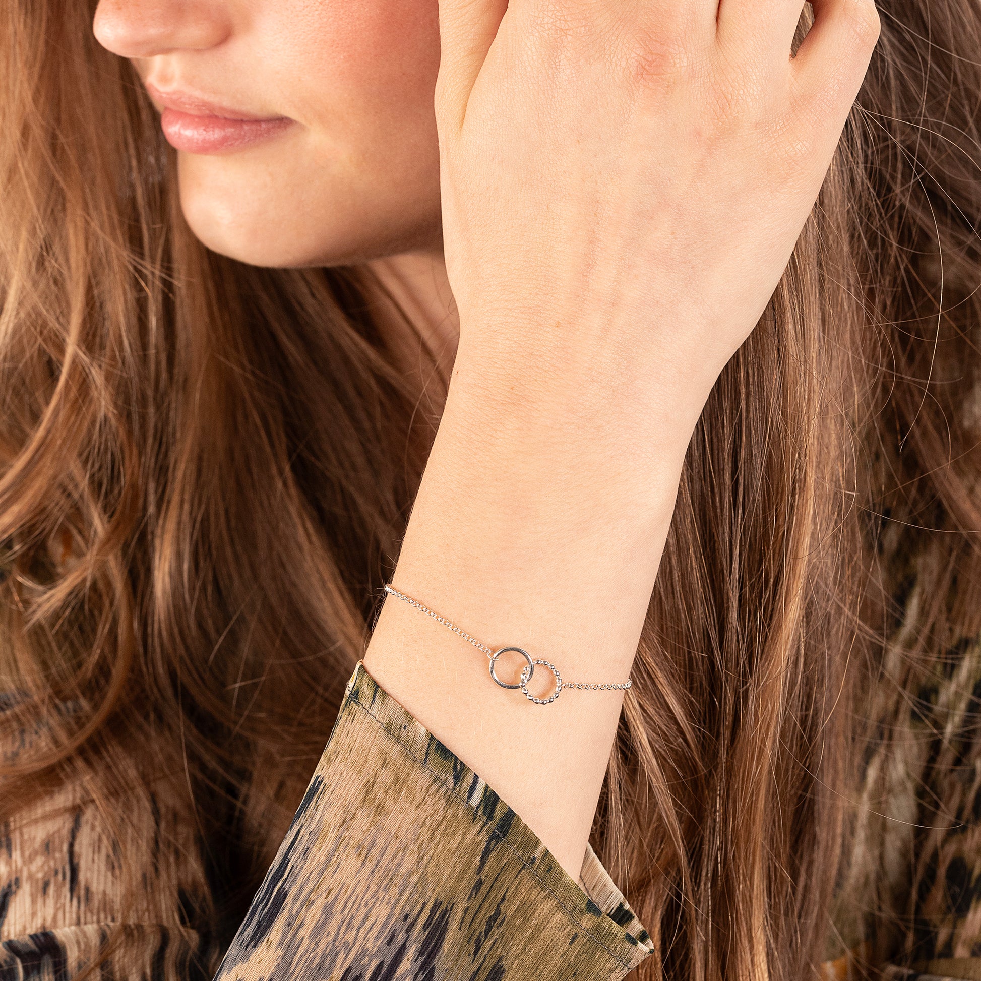 Godmother & Goddaughter Bracelet - Love Link - Linked for a Lifetime - Silver