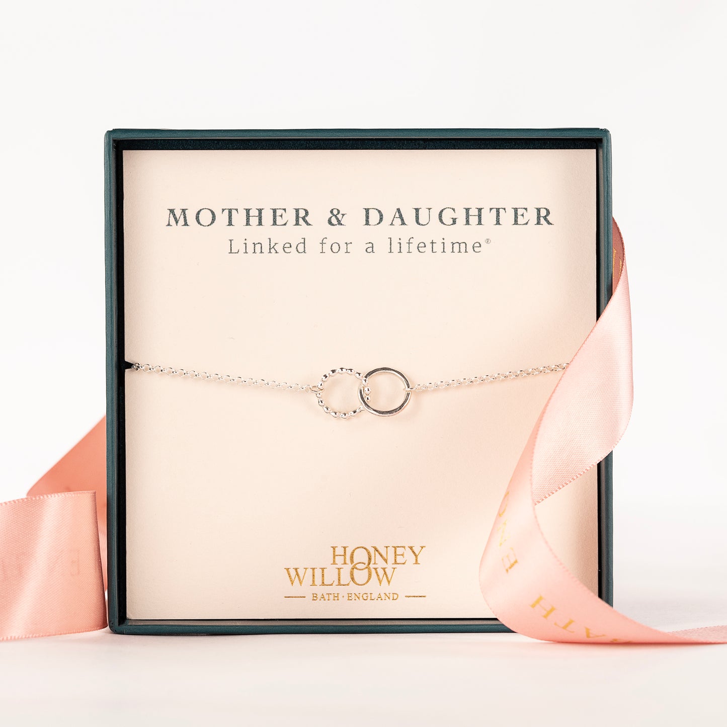 Mother & Daughter Bracelet - Love Link - Linked for a Lifetime - Silver