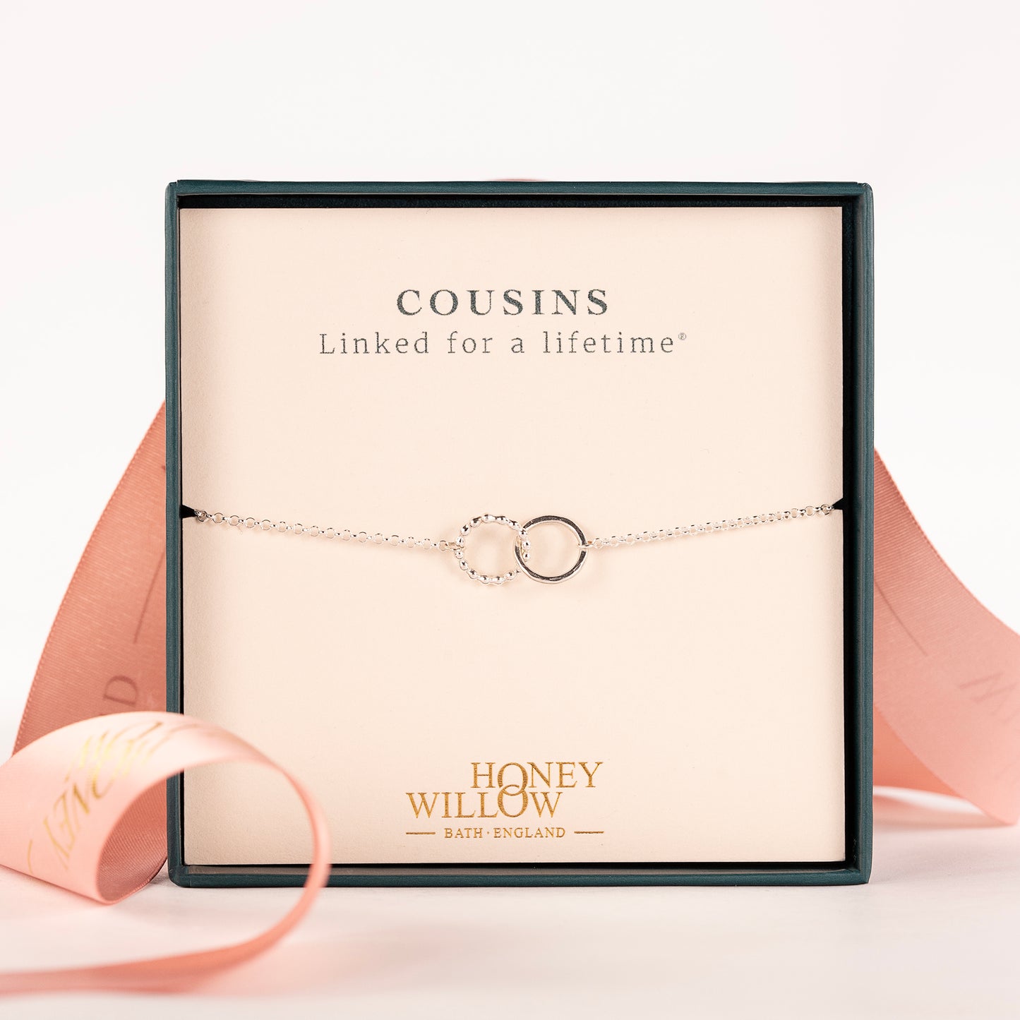 Cousins Bracelet - Love Link - Linked for a Lifetime - Silver