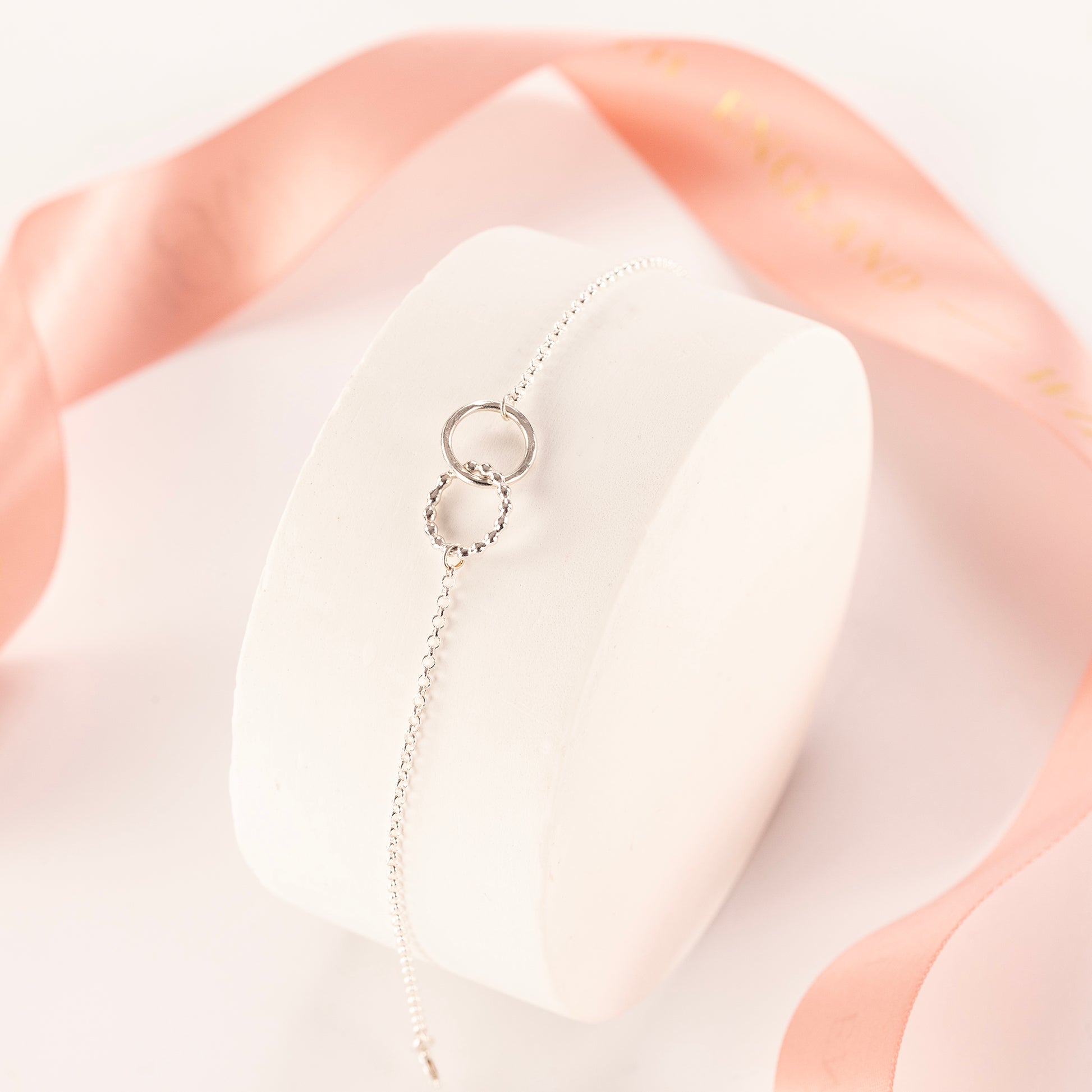 Godmother & Goddaughter Bracelet - Love Link - Linked for a Lifetime - Silver