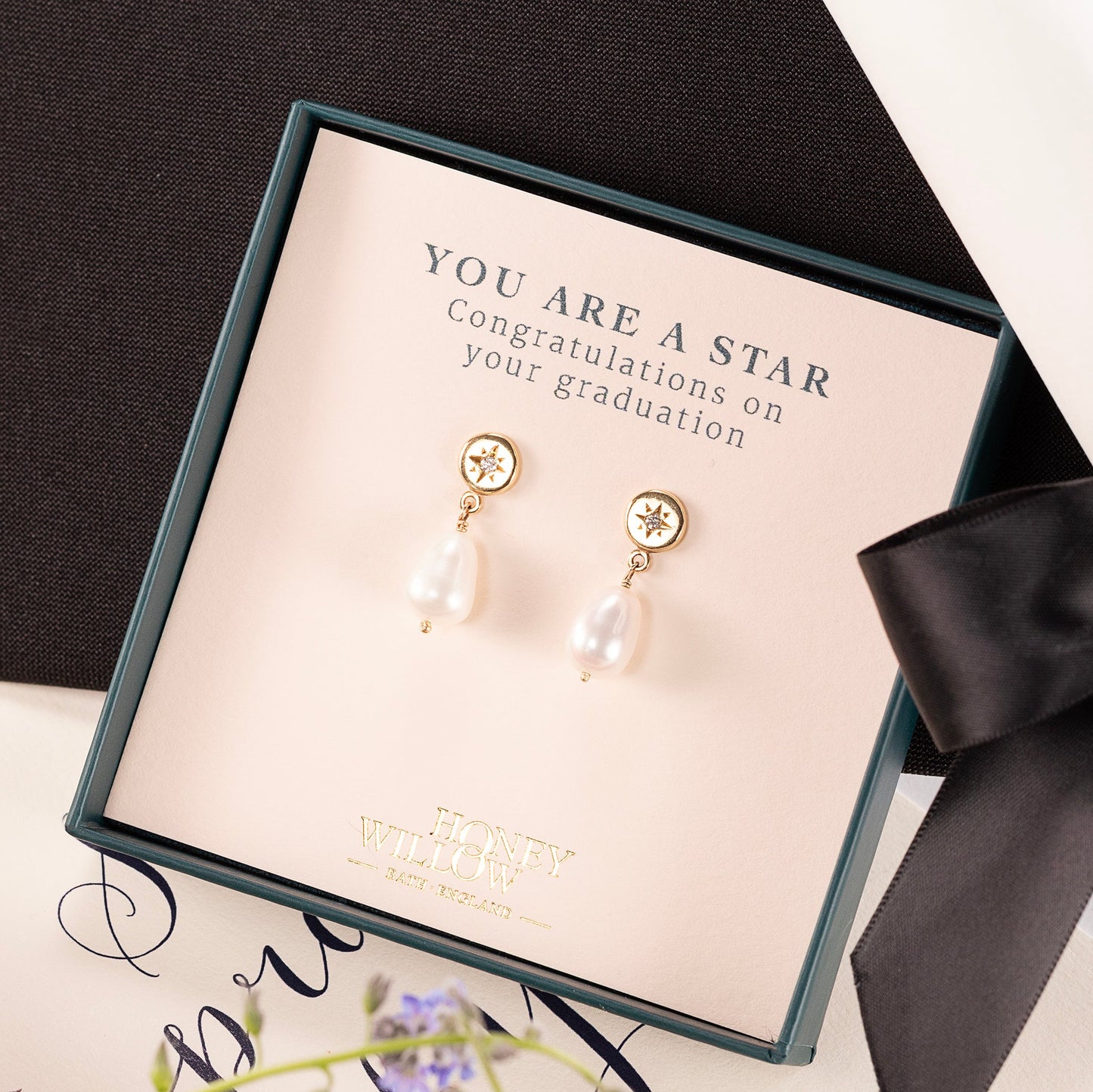 graduation gift star set earrings
