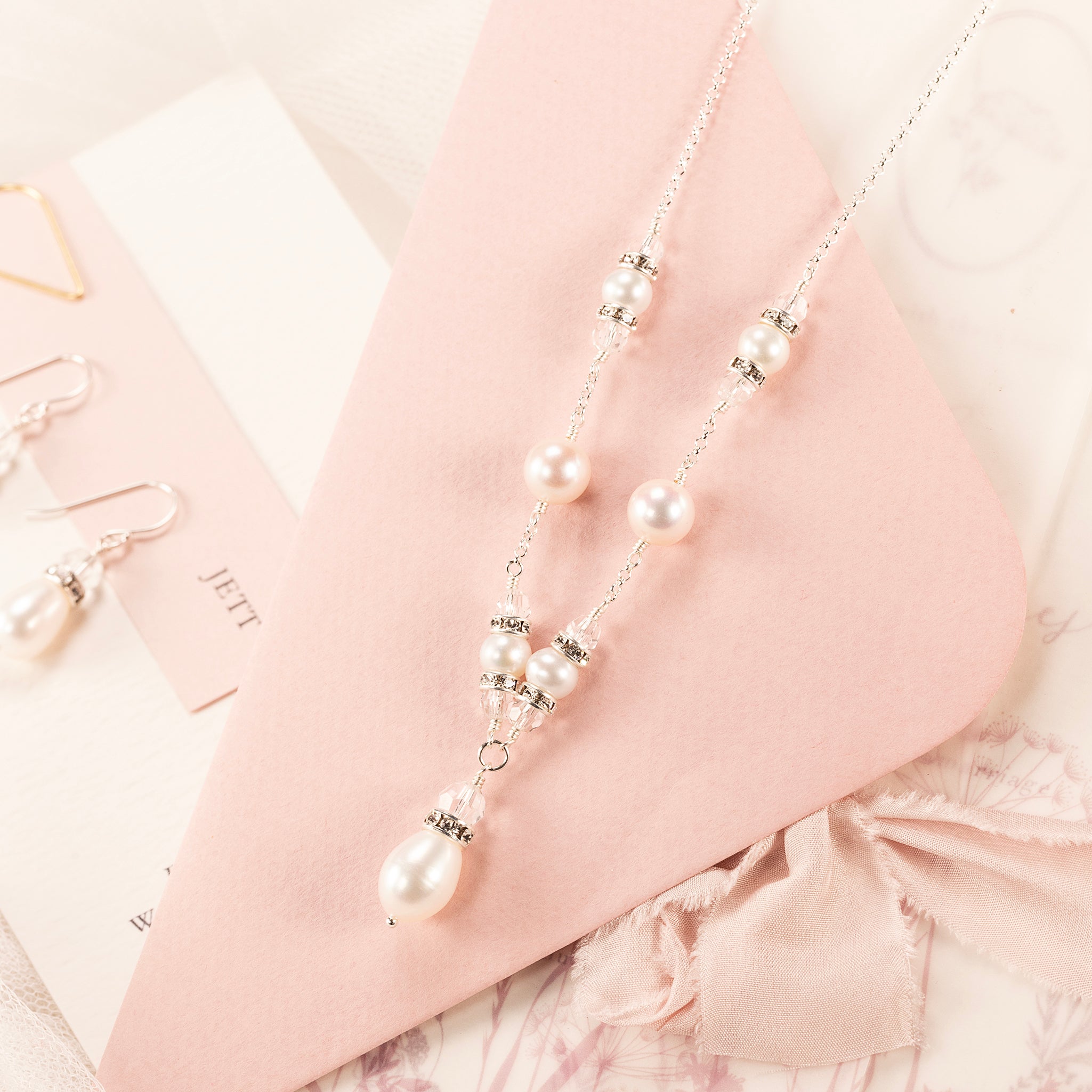 pearl necklace v neck necklace for wedding