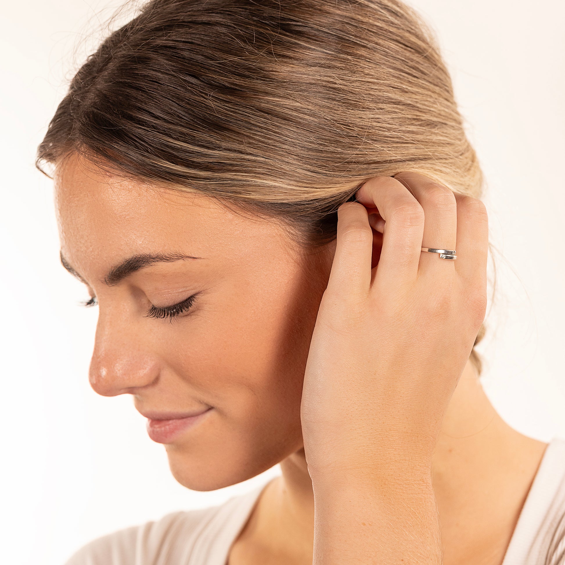 Double Birthstone Ring - Silver & 9kt Gold