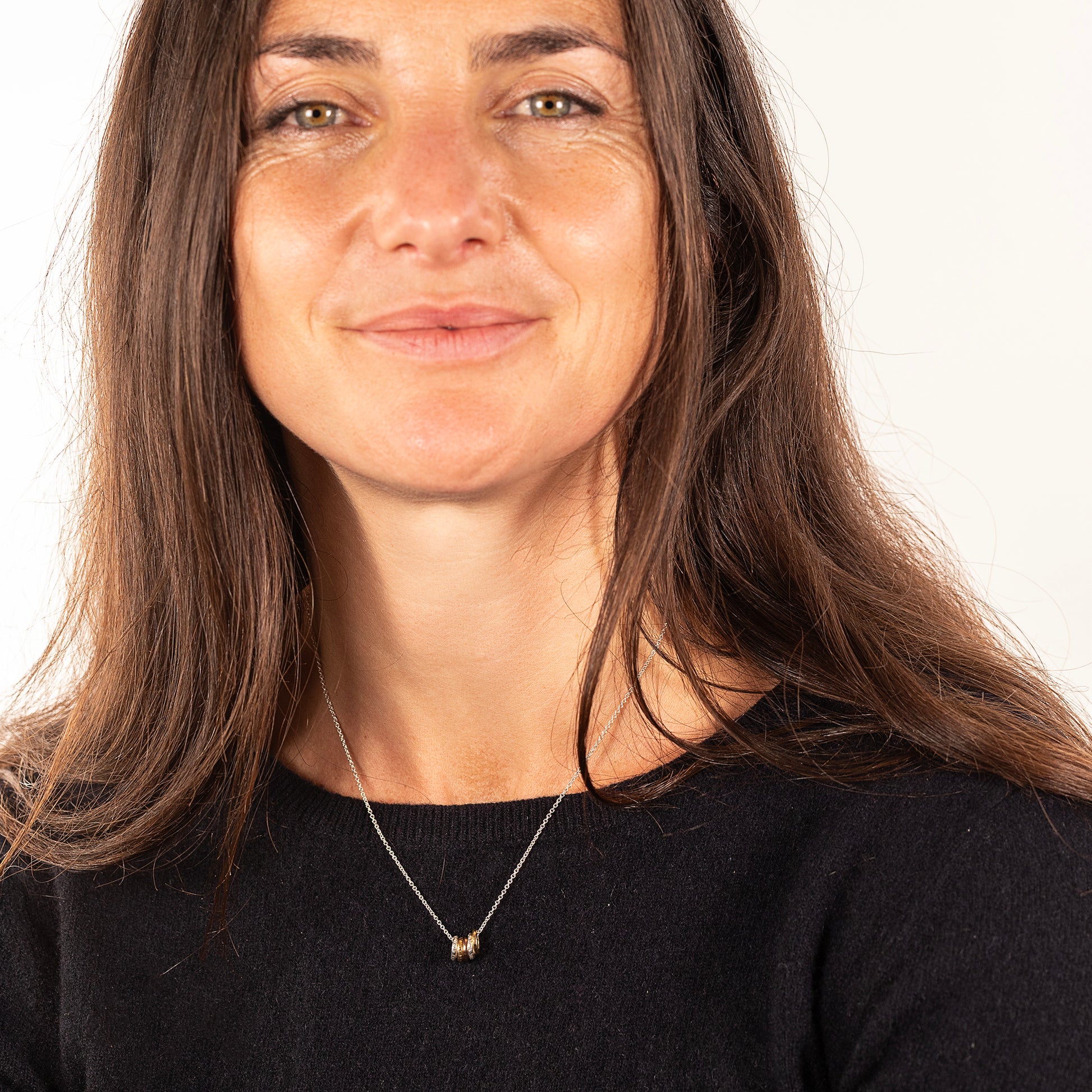 50th Birthday Necklace - 5 Links for 5 Decades - Tiny Links - Silver - Gold - Rose Gold