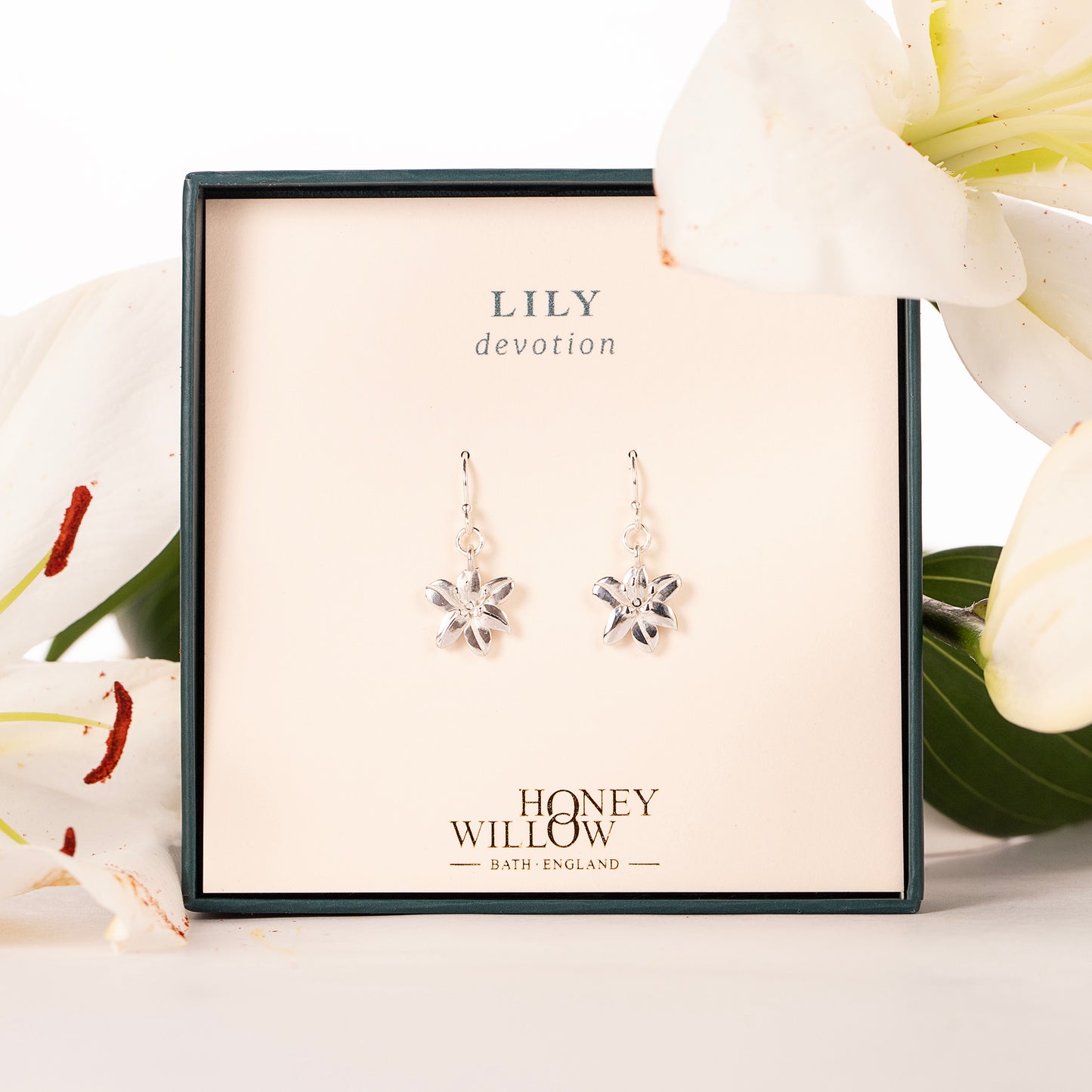 Lily Earrings - Devotion - Silver