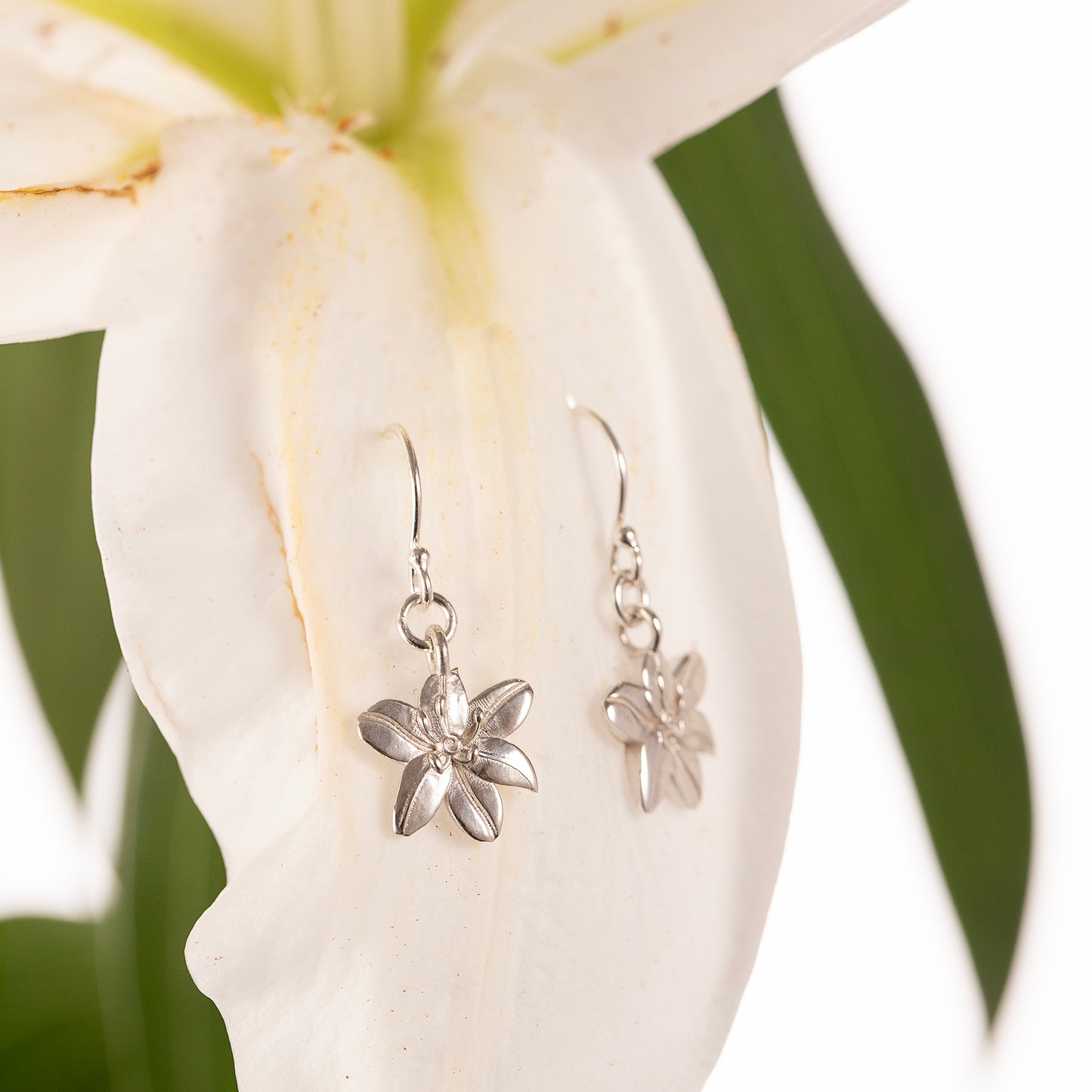 Lily Earrings - Devotion - Silver