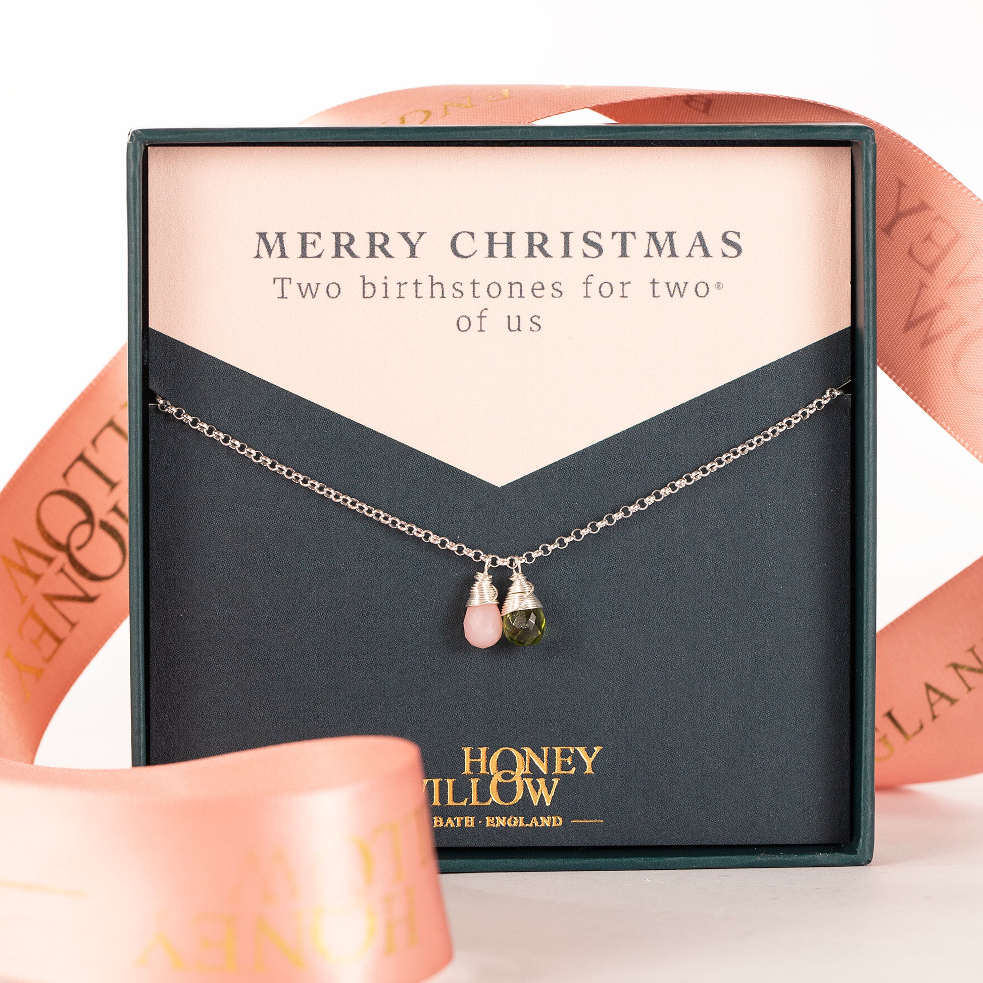 Christmas Gift for Mum - Family Birthstone Necklace - Birthstones for Loved Ones