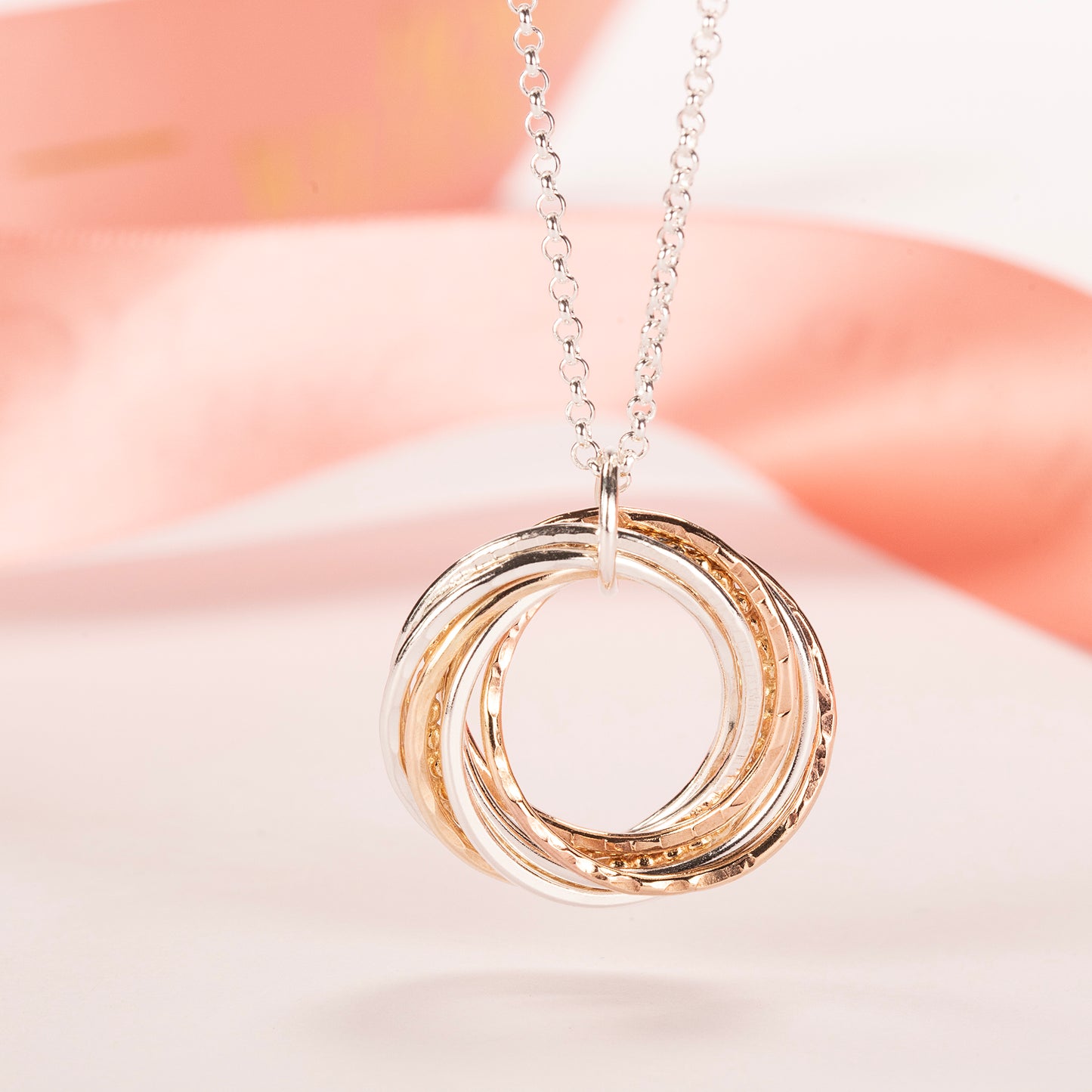 80th Birthday Necklace - 9kt Gold - Rose Gold - Silver - The Original 8 Links for 8 Decades