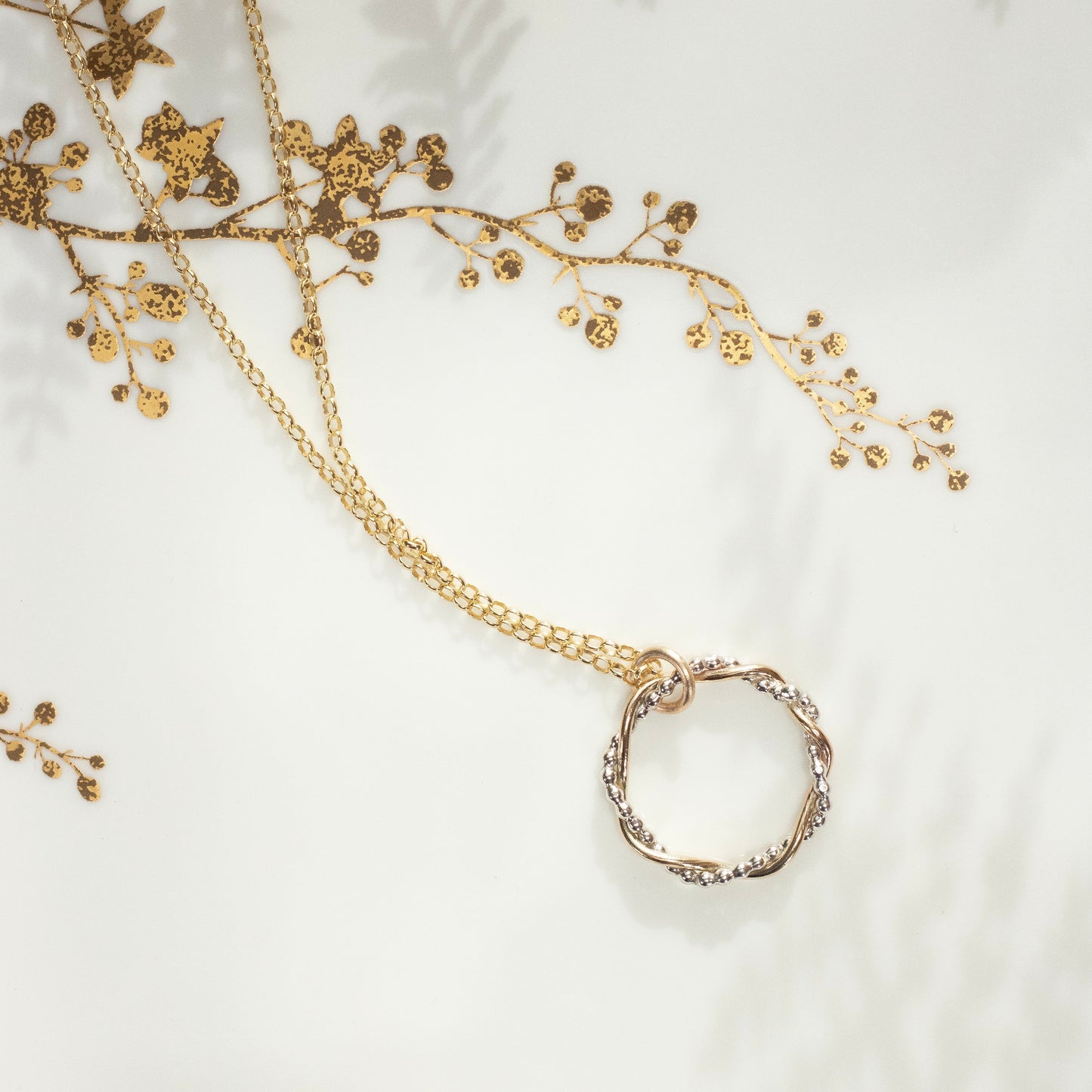 Entwined Halo Necklace