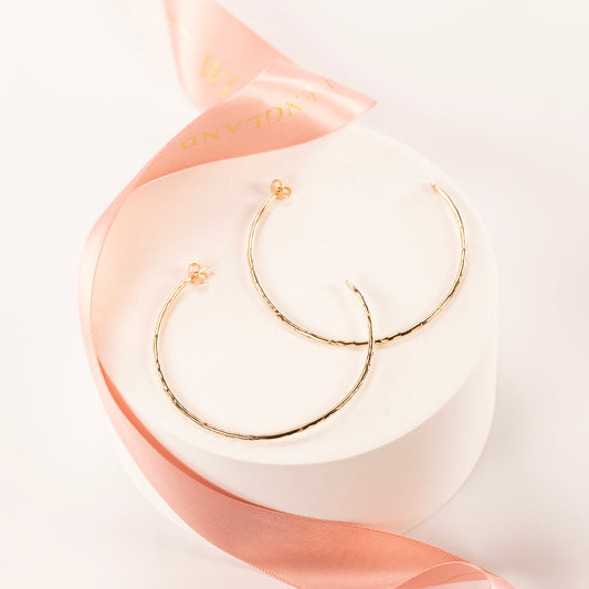 Large Gold Hoops - 5cm