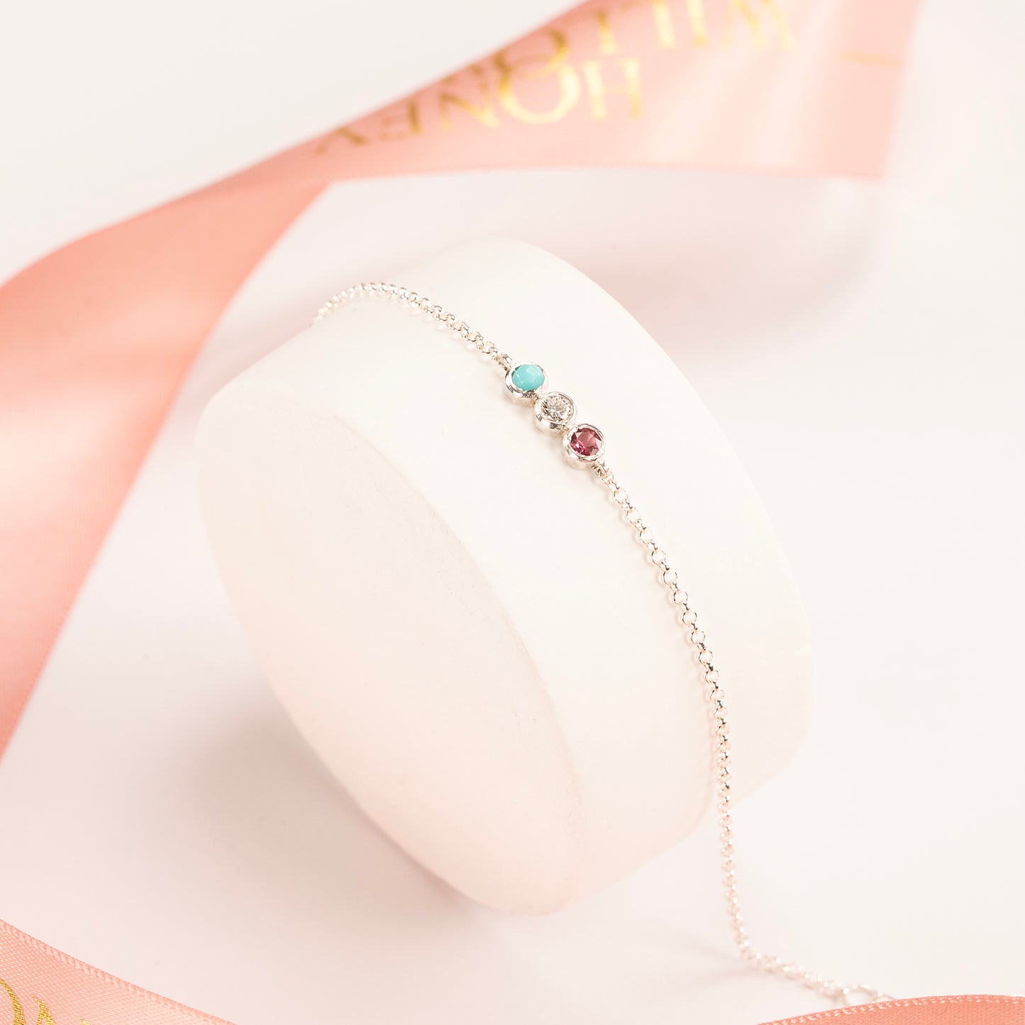Health & Wellbeing Bracelet - Gemstones & Silver