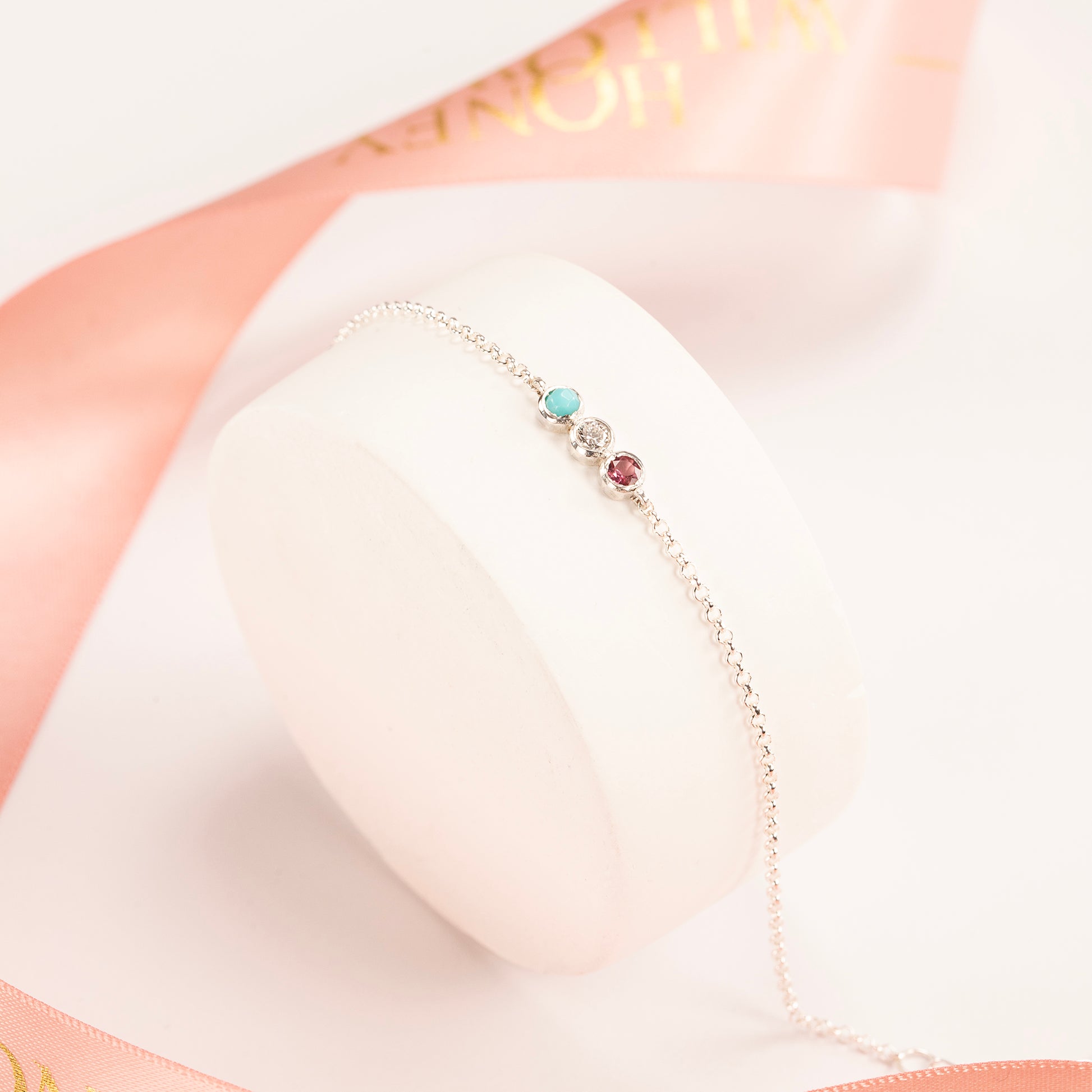 Health & Wellbeing Bracelet - Gemstones & Silver