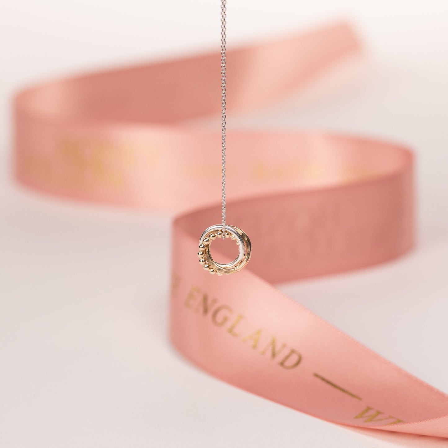 3 Sisters Necklace - 9kt Gold, Rose Gold & Silver Love Knot Necklace