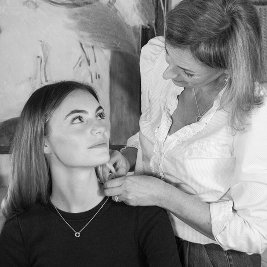 mother & daughter necklace