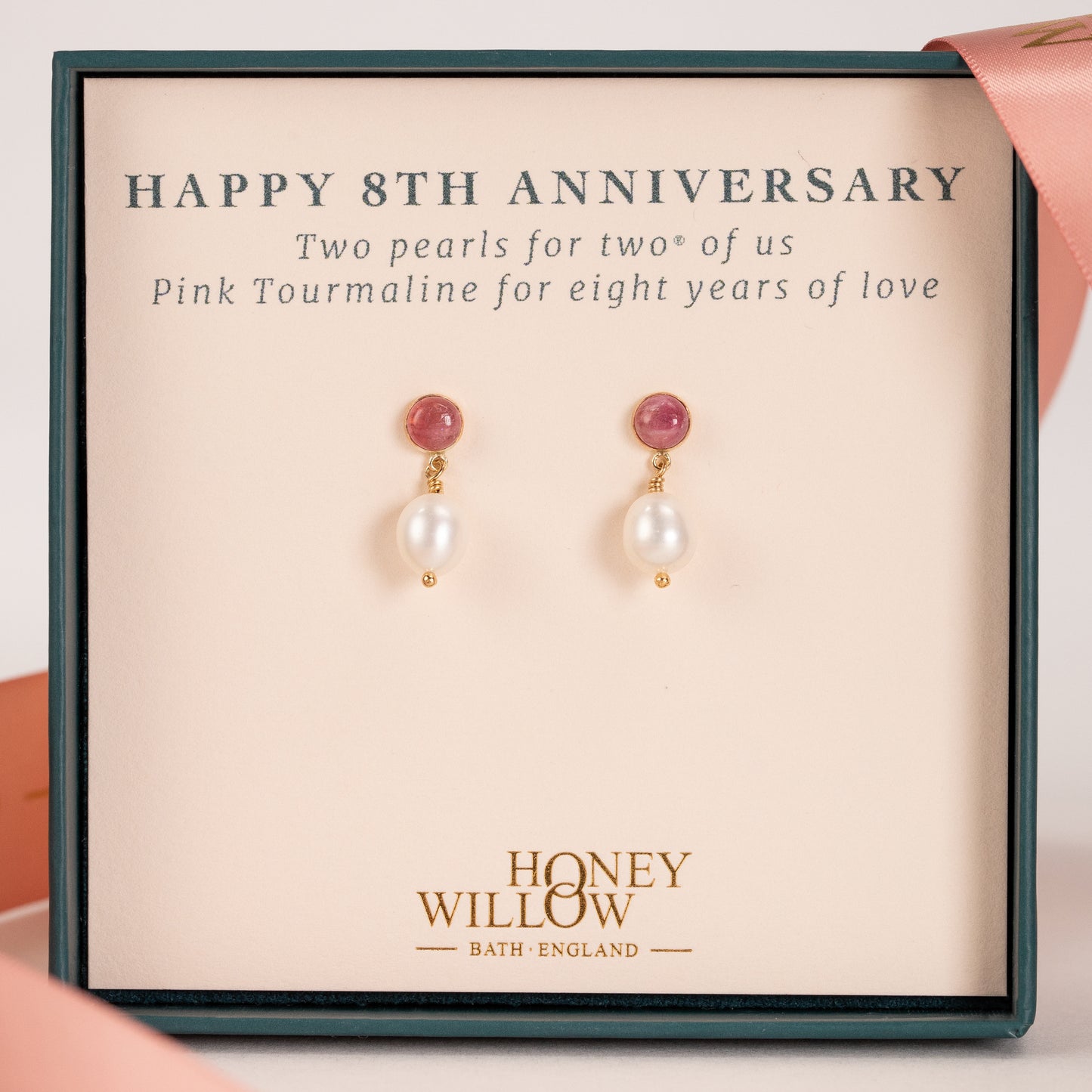 8th anniversary earrings
