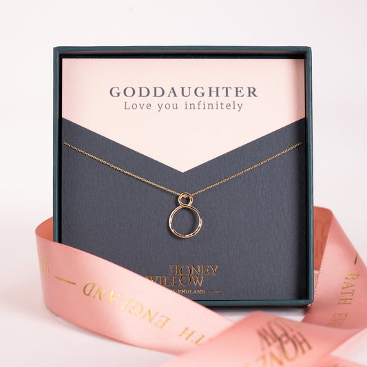 Gift for Goddaughter - Petite Infinity Necklace - 9kt Gold