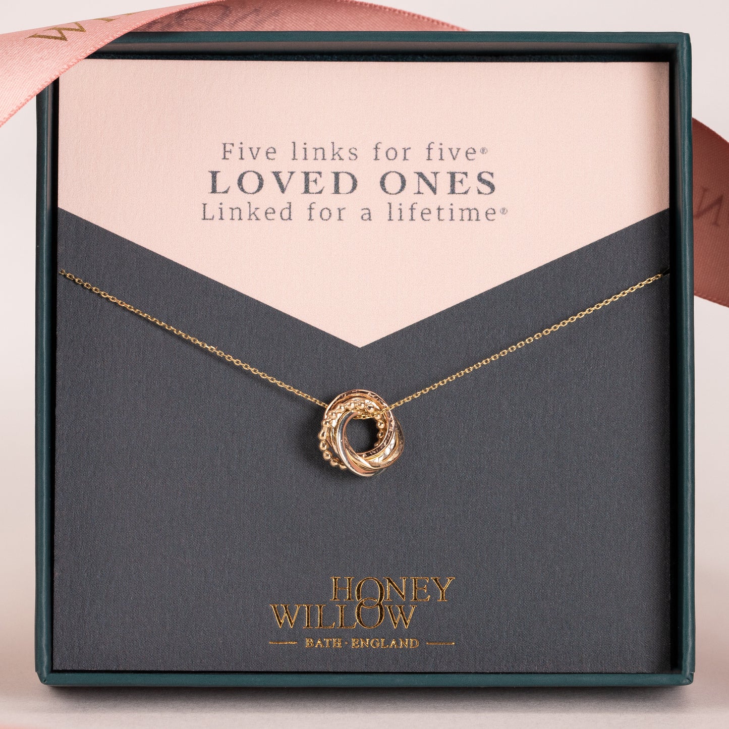 5 Links for 5 Loved Ones Necklace