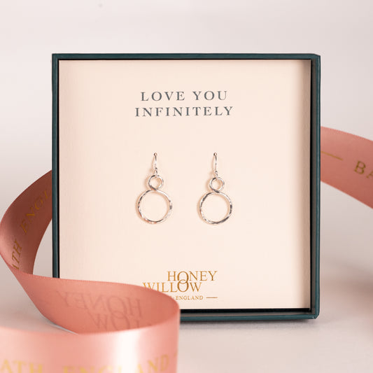 Petite Infinity Earrings - Silver