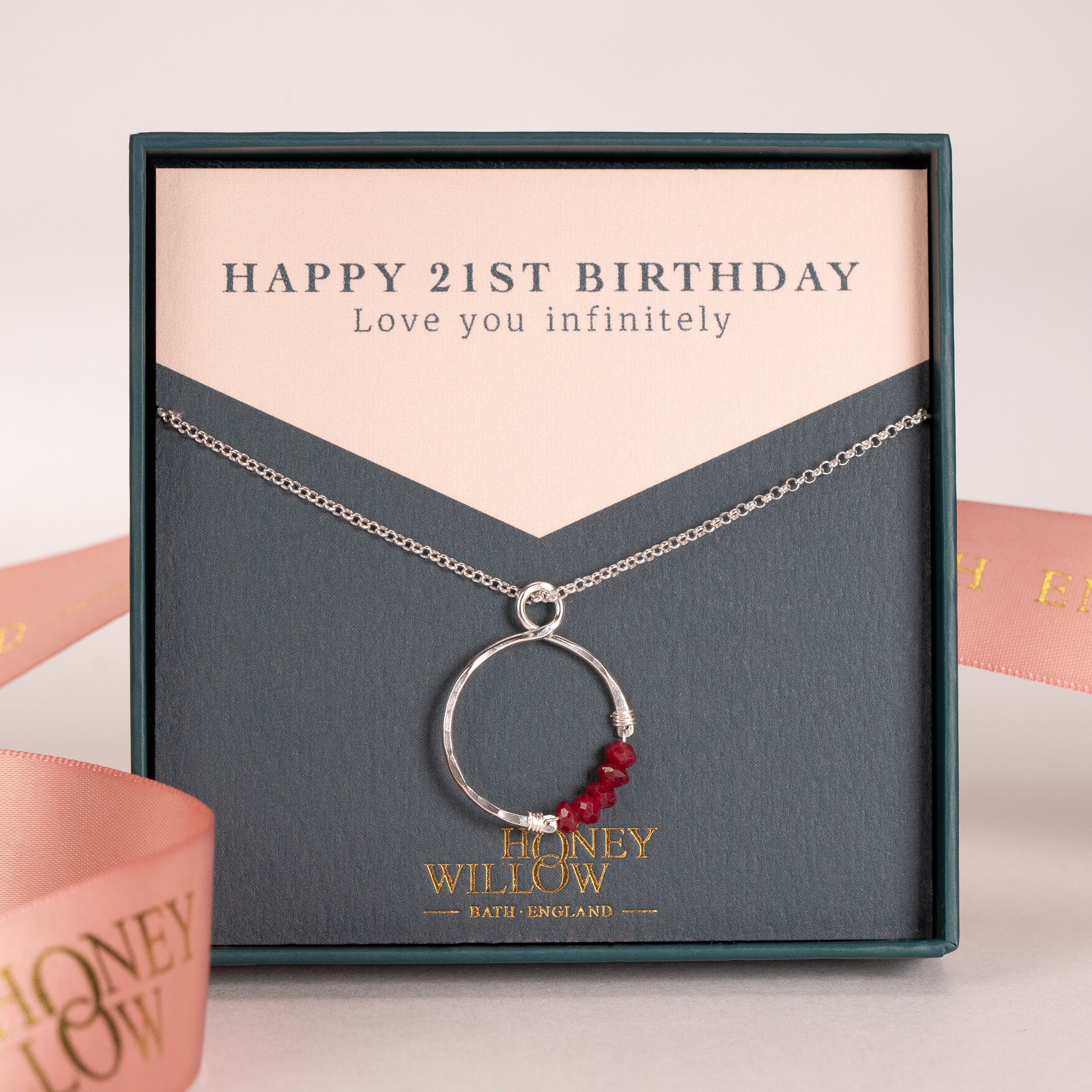 50th Birthday jewelry for women, 5 Rings necklace, 50th outlet Birthday gifts for women, 5 Decade necklace, Milestone gift, Birthstone necklace