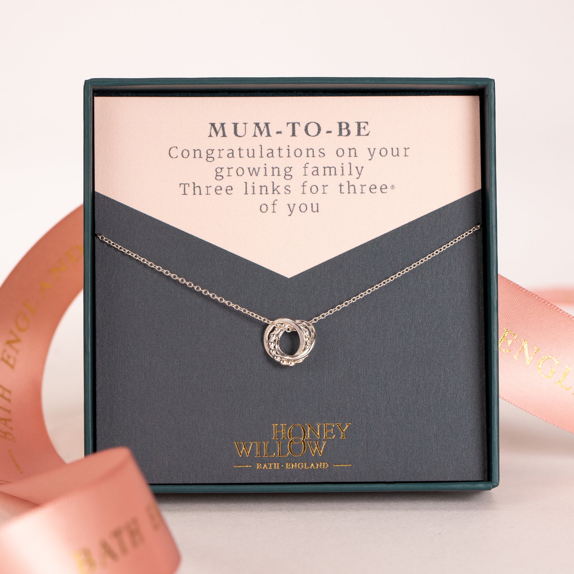 Mum-To-Be Gift - Silver Love Knot Necklace