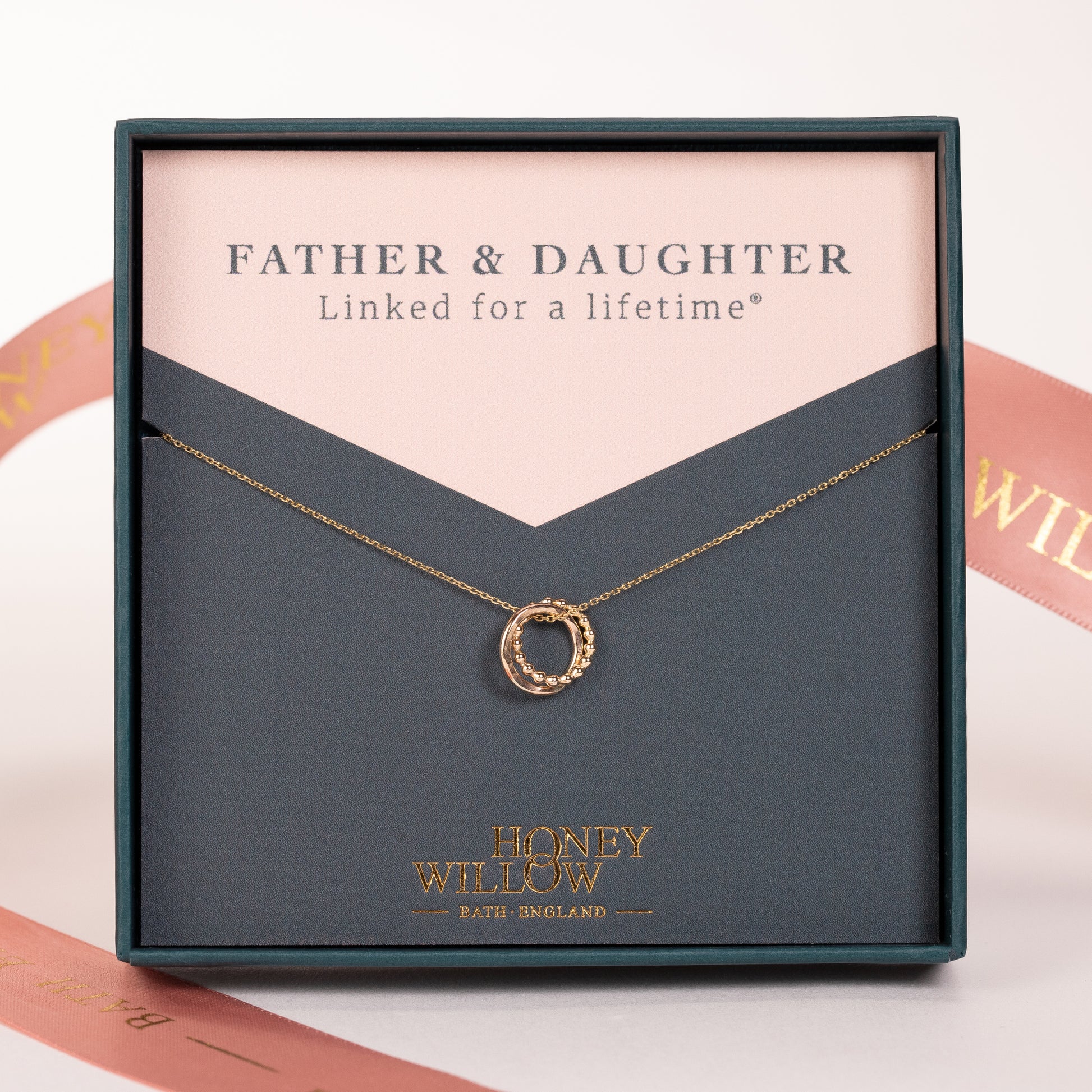 Gift for Daughter from Dad - 9kt Gold Love Knot Necklace