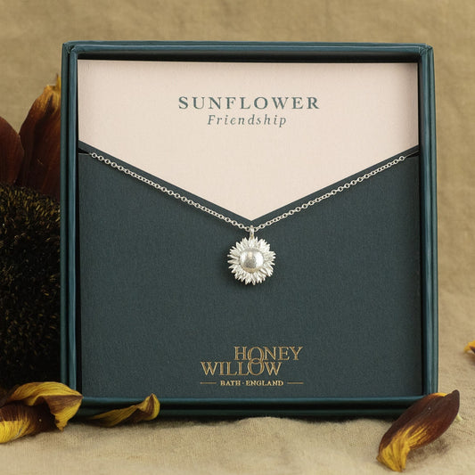 sunflower necklace - friendship