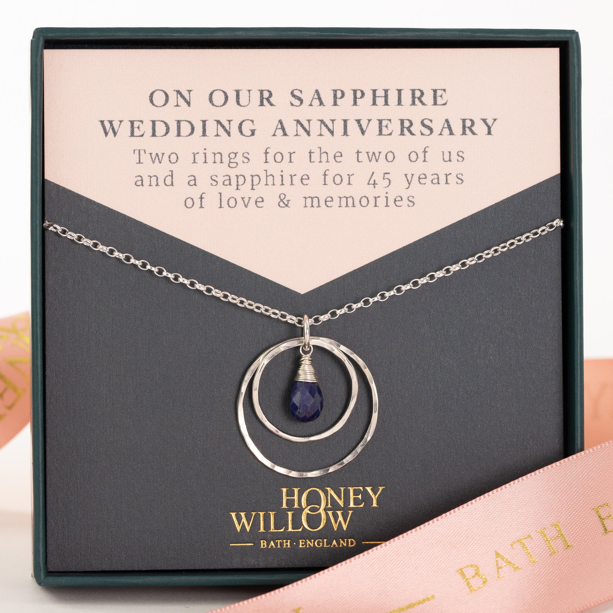 Sapphire anniversary store jewellery