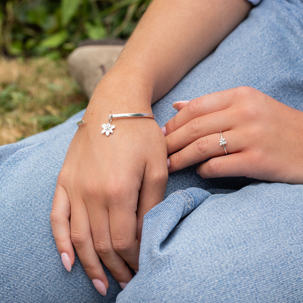 Lily Flower Ring - Devotion - Silver