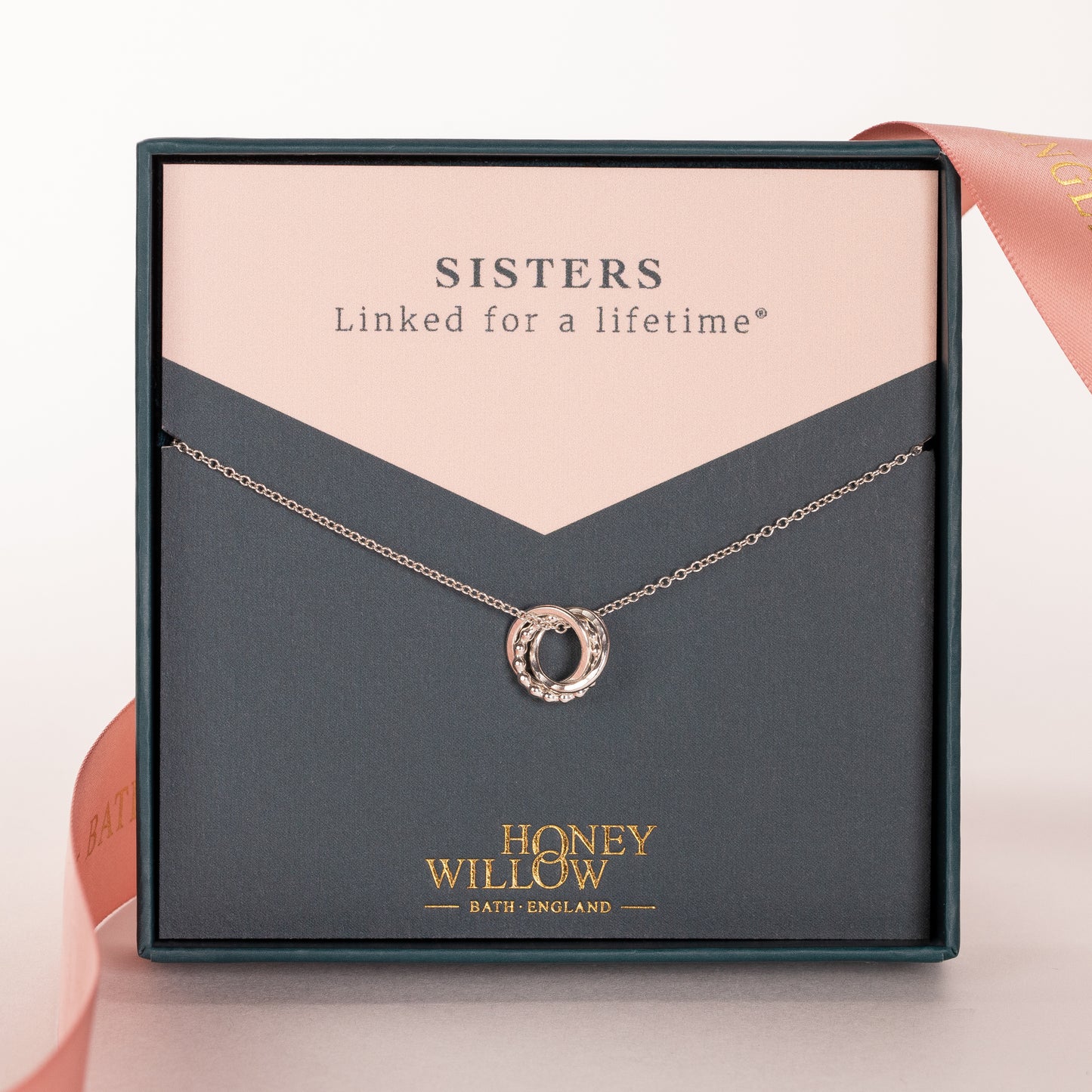 3 Sisters Necklace - Silver Love Knot Necklace