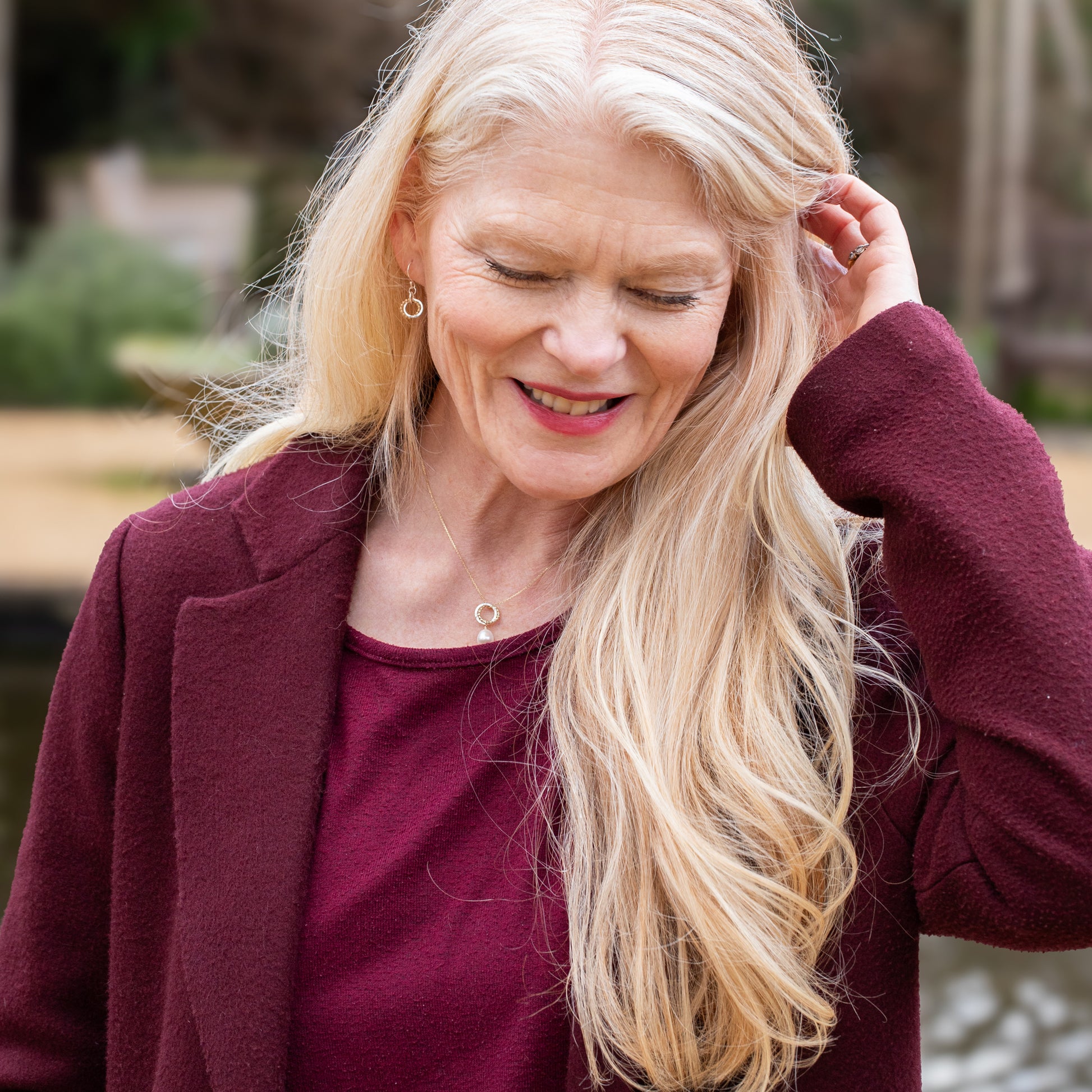 Gift for Friend - Love Knot Earrings - Silver & 9kt Gold
