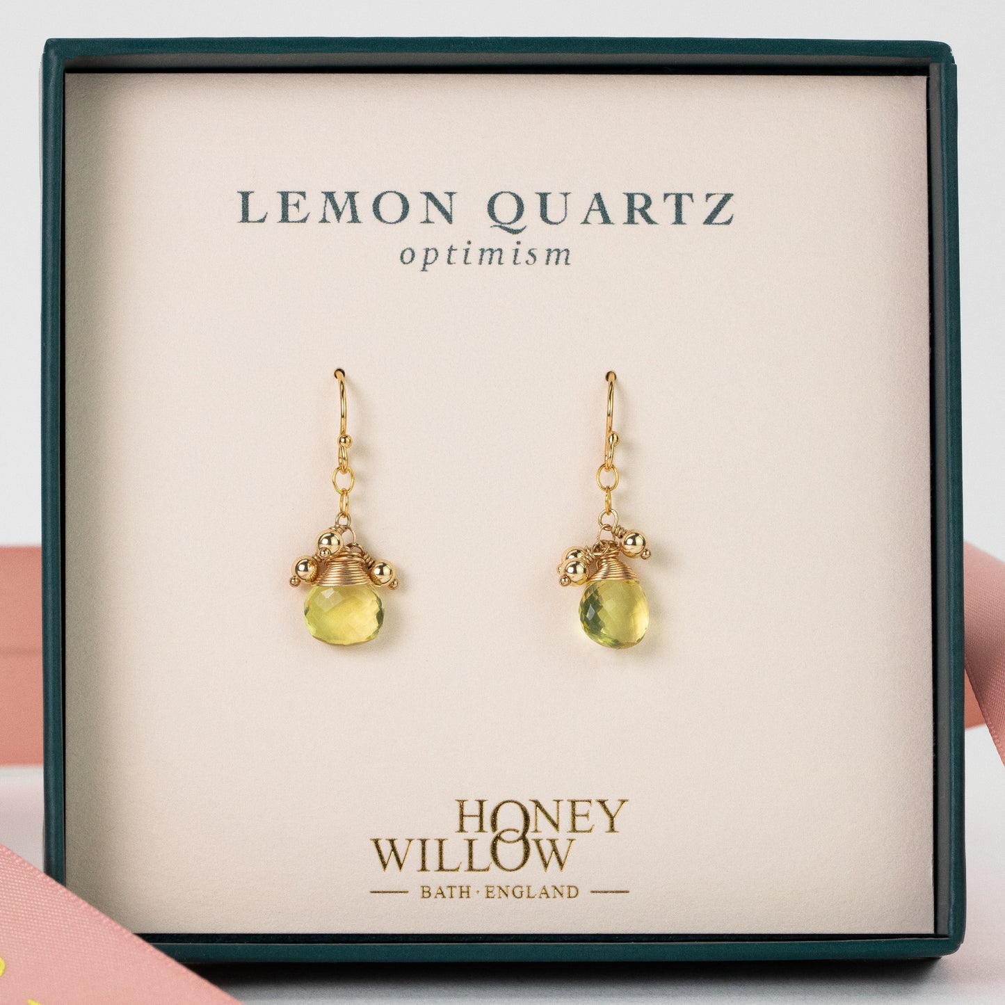 Lemon Quartz Earrings - Optimism