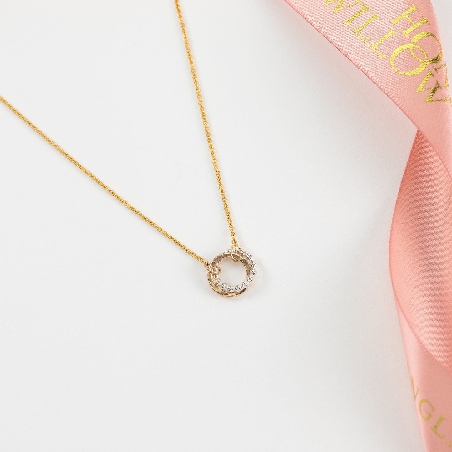 Love Knot Necklace - Linked for a Lifetime - Silver & Gold