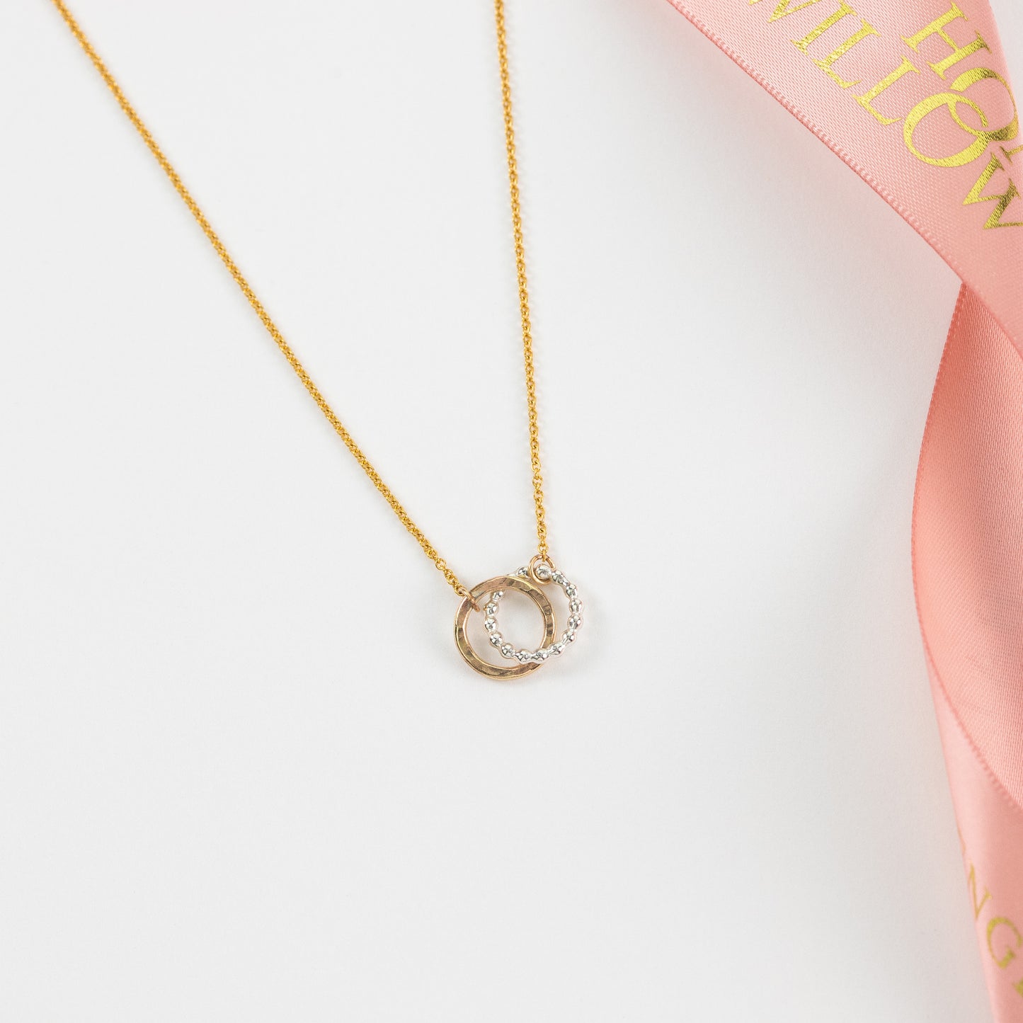 Jane Austen Inspired - Love Link Necklace - Silver & Gold
