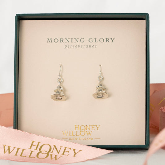 Morning Glory Earrings - Silver