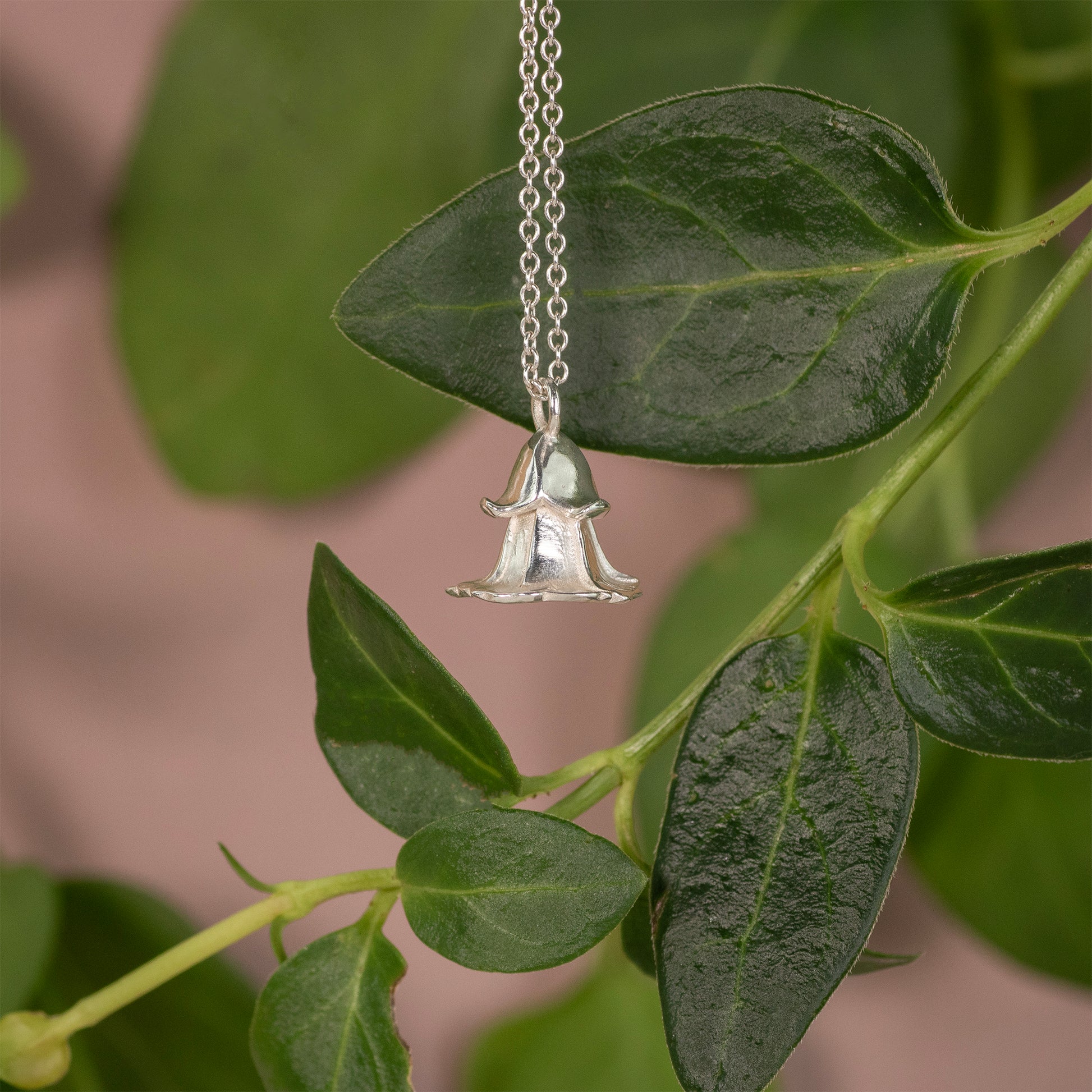 11th Anniversary Gift - Morning Glory Necklace - Silver