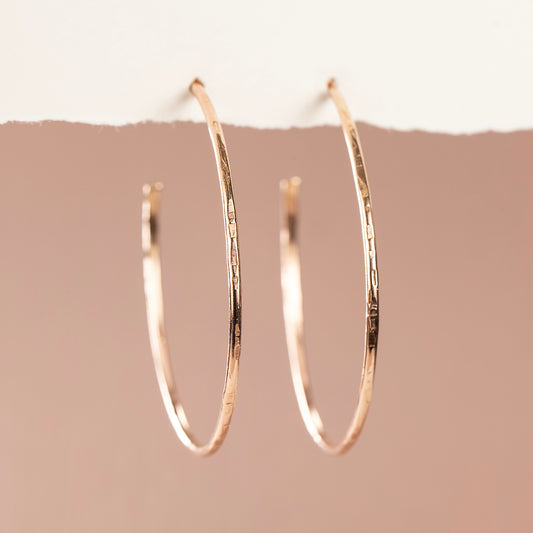 Rose Gold Hoops - 5cm