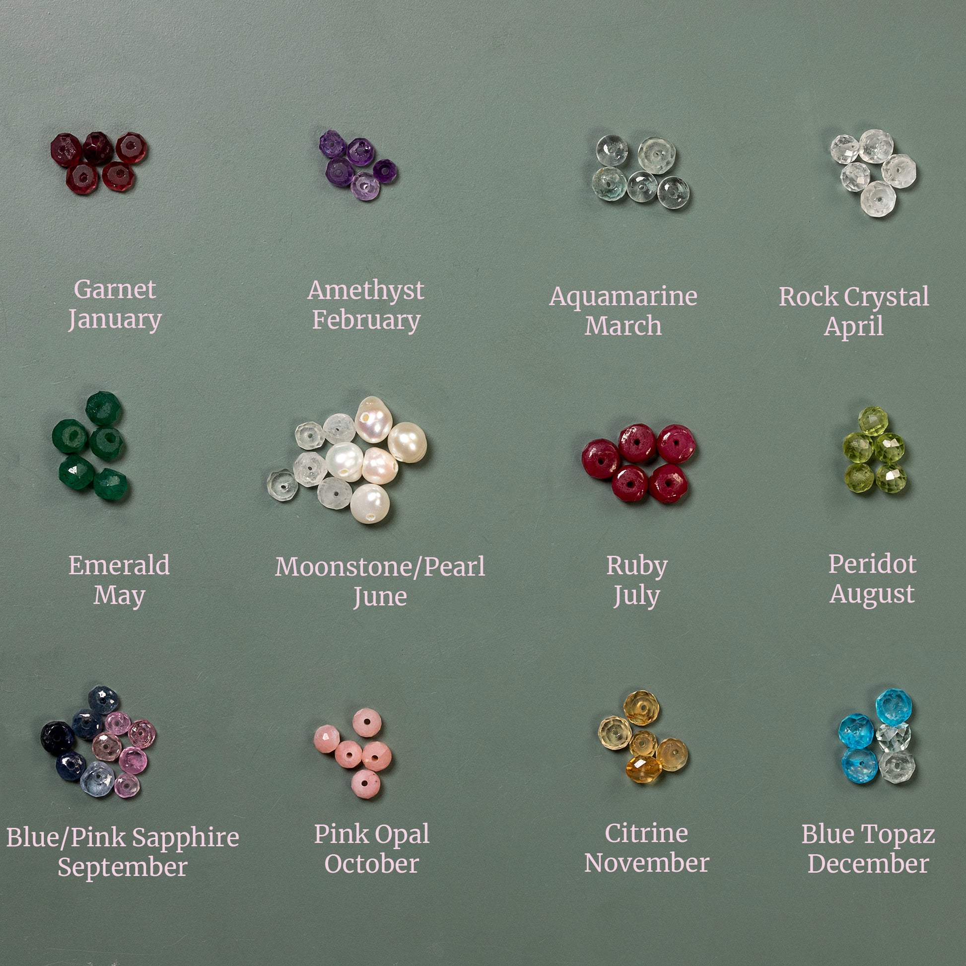 16 May Birthstone 11/16 X 7/16 Gold Plated Inch May Emerald