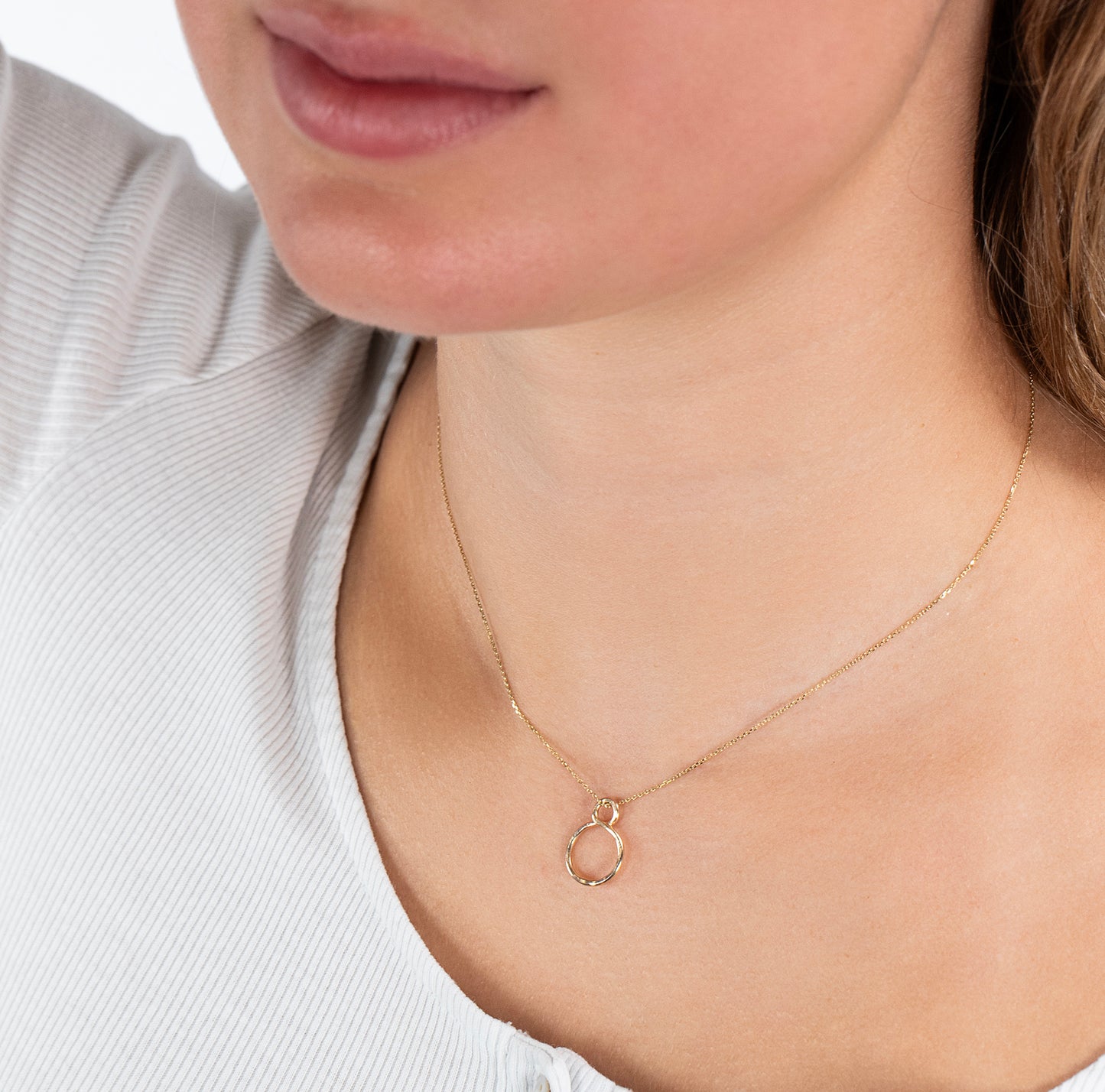 21st Birthday Gift - Petite Infinity Necklace - 9kt Gold