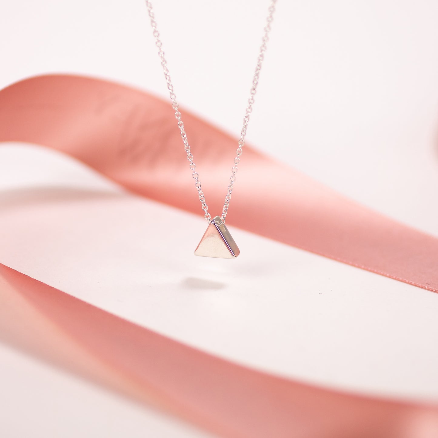 Silver Triangle Necklace