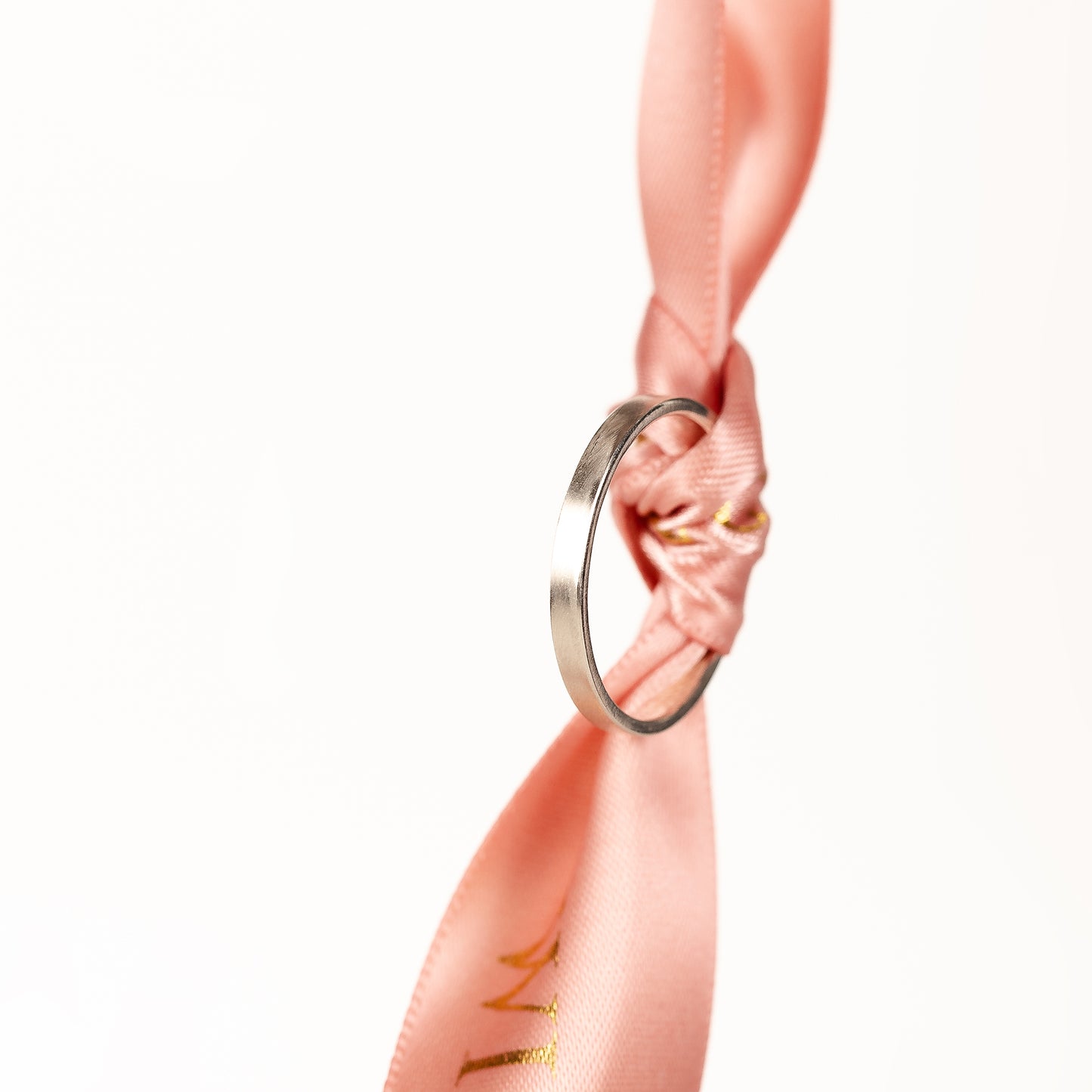 Satin Textured Silver Ring