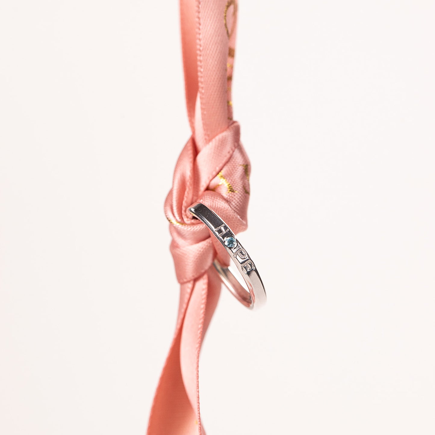 Silver HOPE Ring with Birthstone