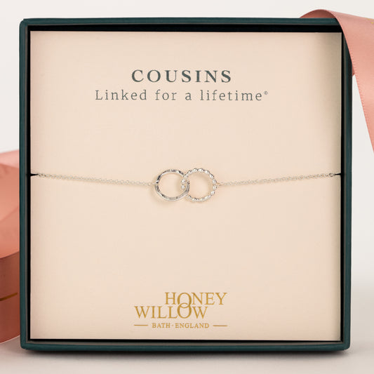 Cousins Bracelet - Love Link - Linked for a Lifetime - Silver
