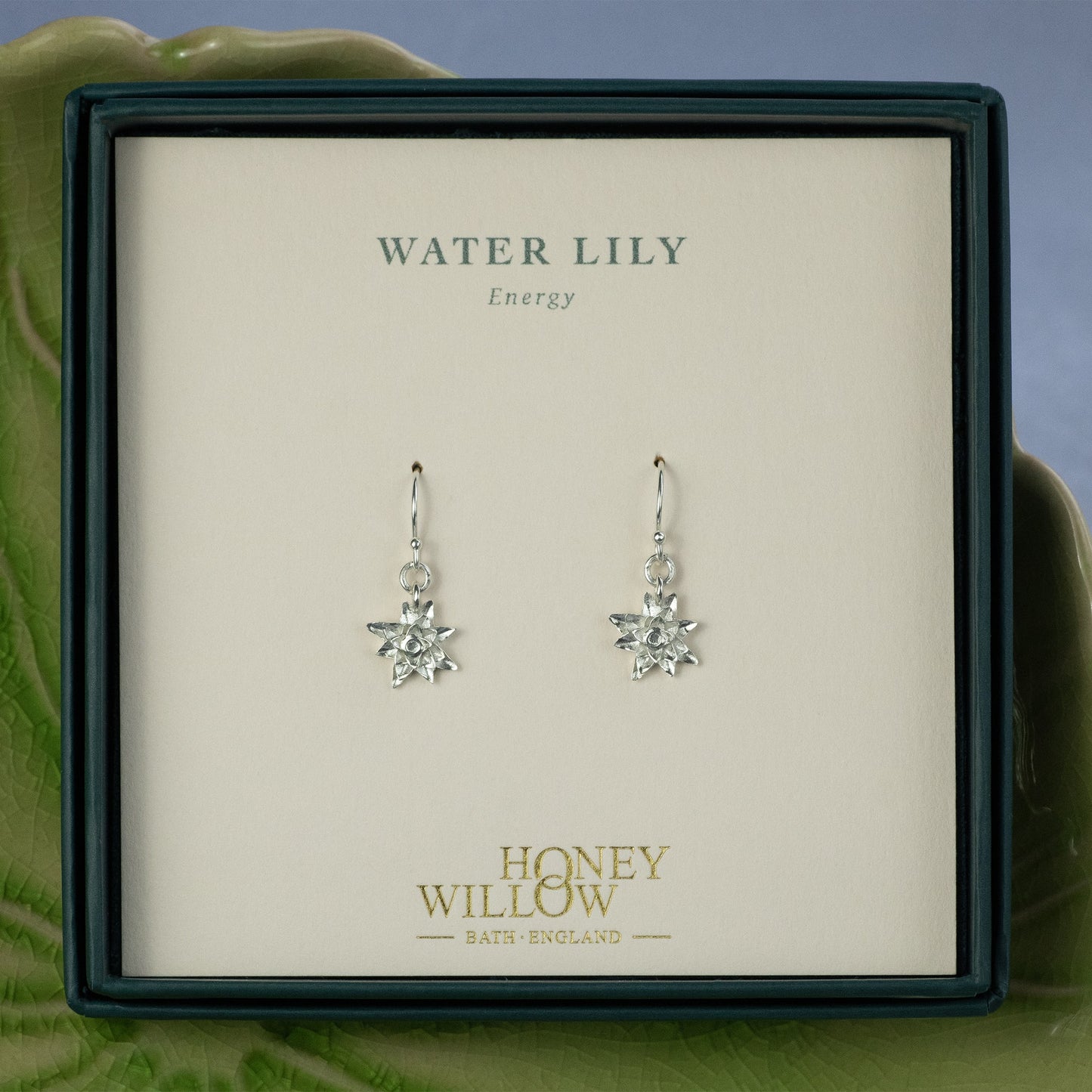Water Lily Earrings - Energy - Silver
