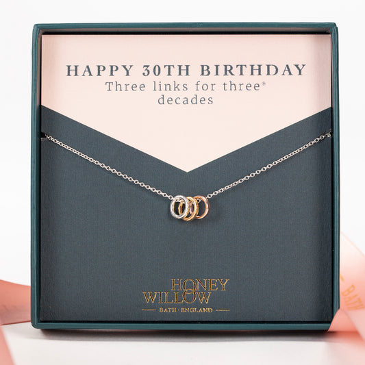 30th birthday necklace