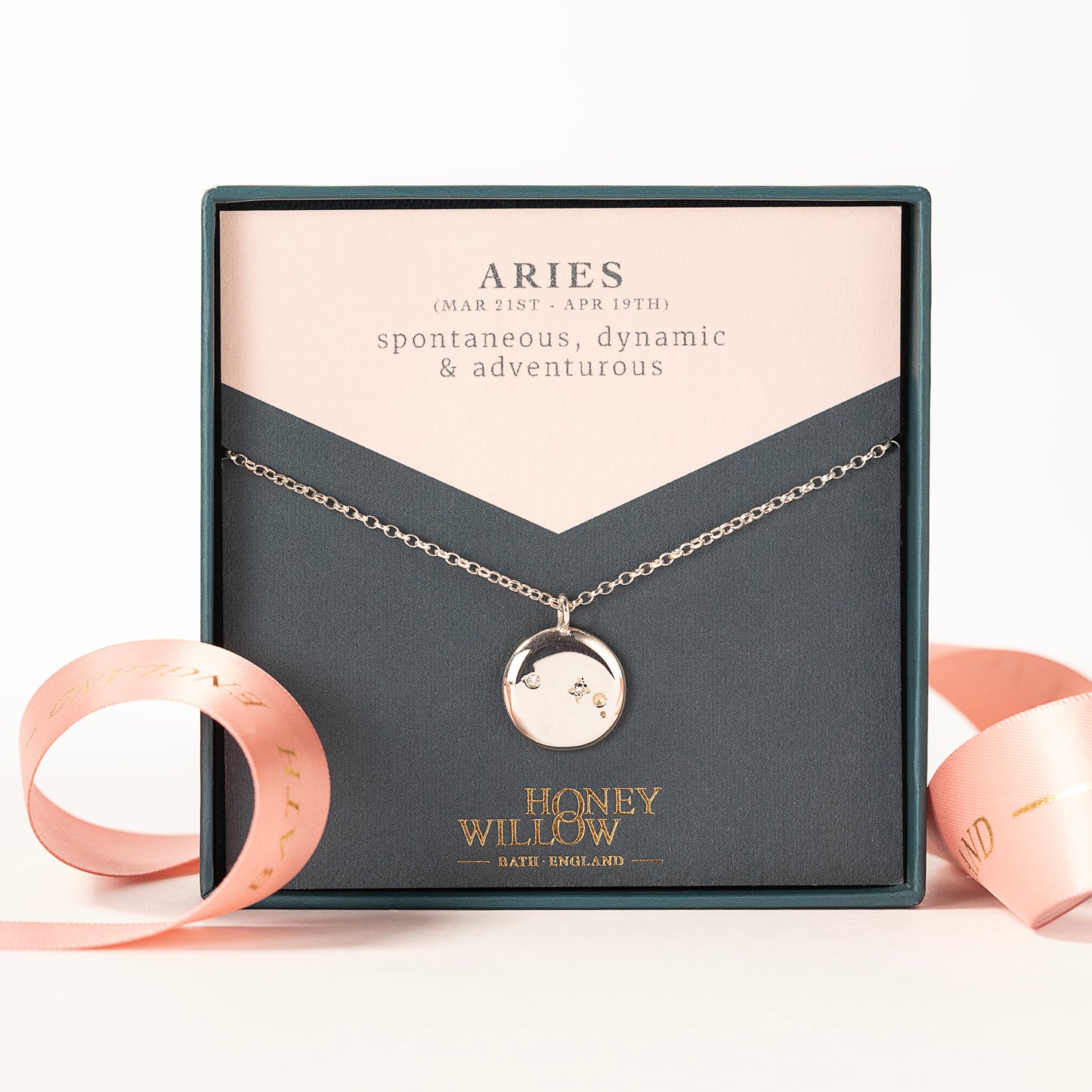 Aries Constellation Necklace - Lab Grown Diamonds & Silver