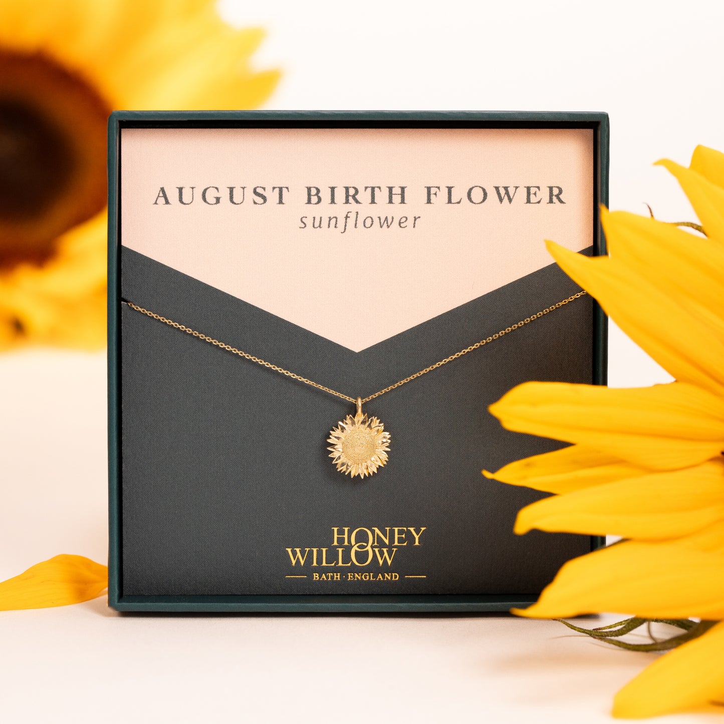 august birth flower necklace